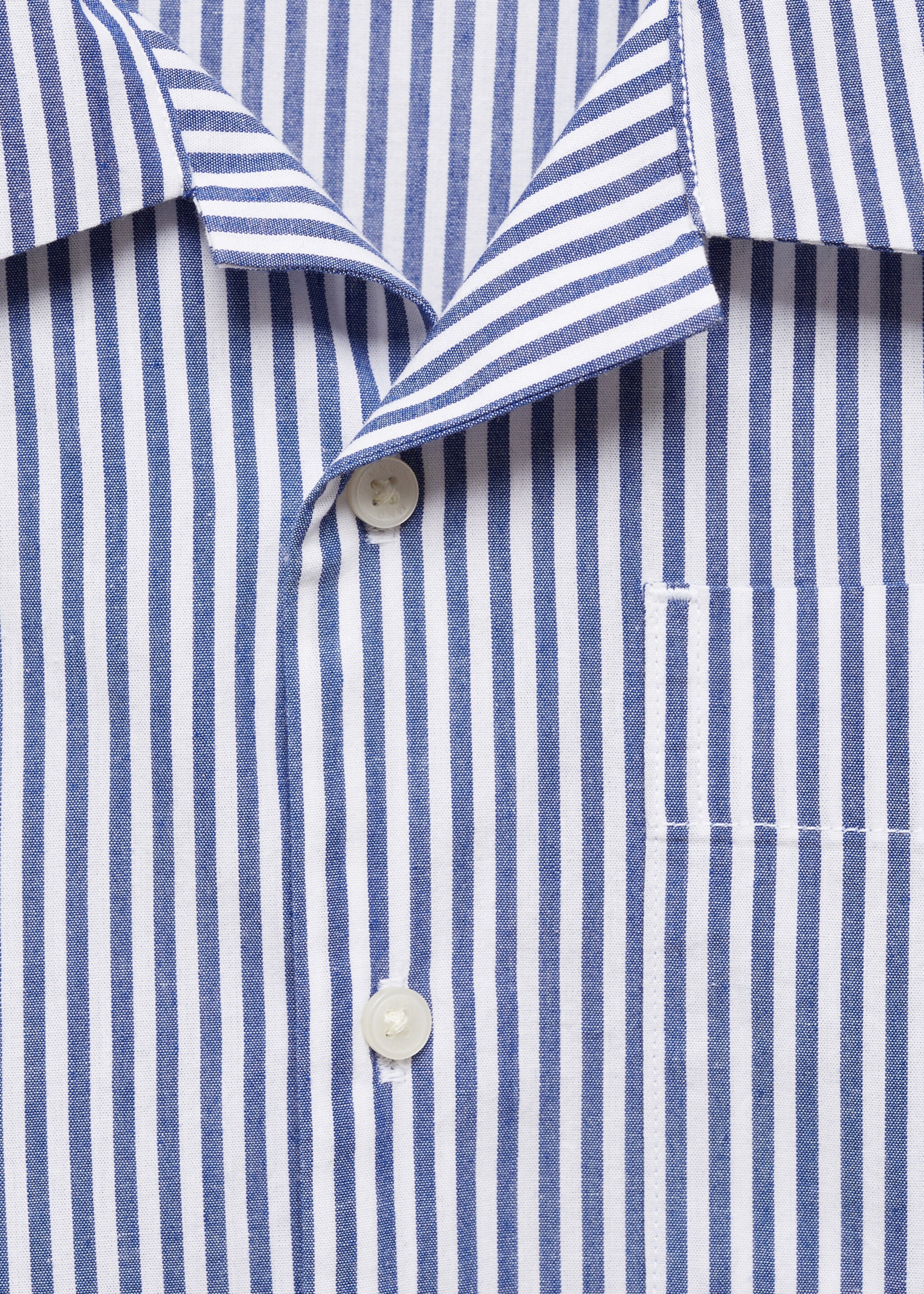 Striped cotton short pyjamas - Details of the article 0