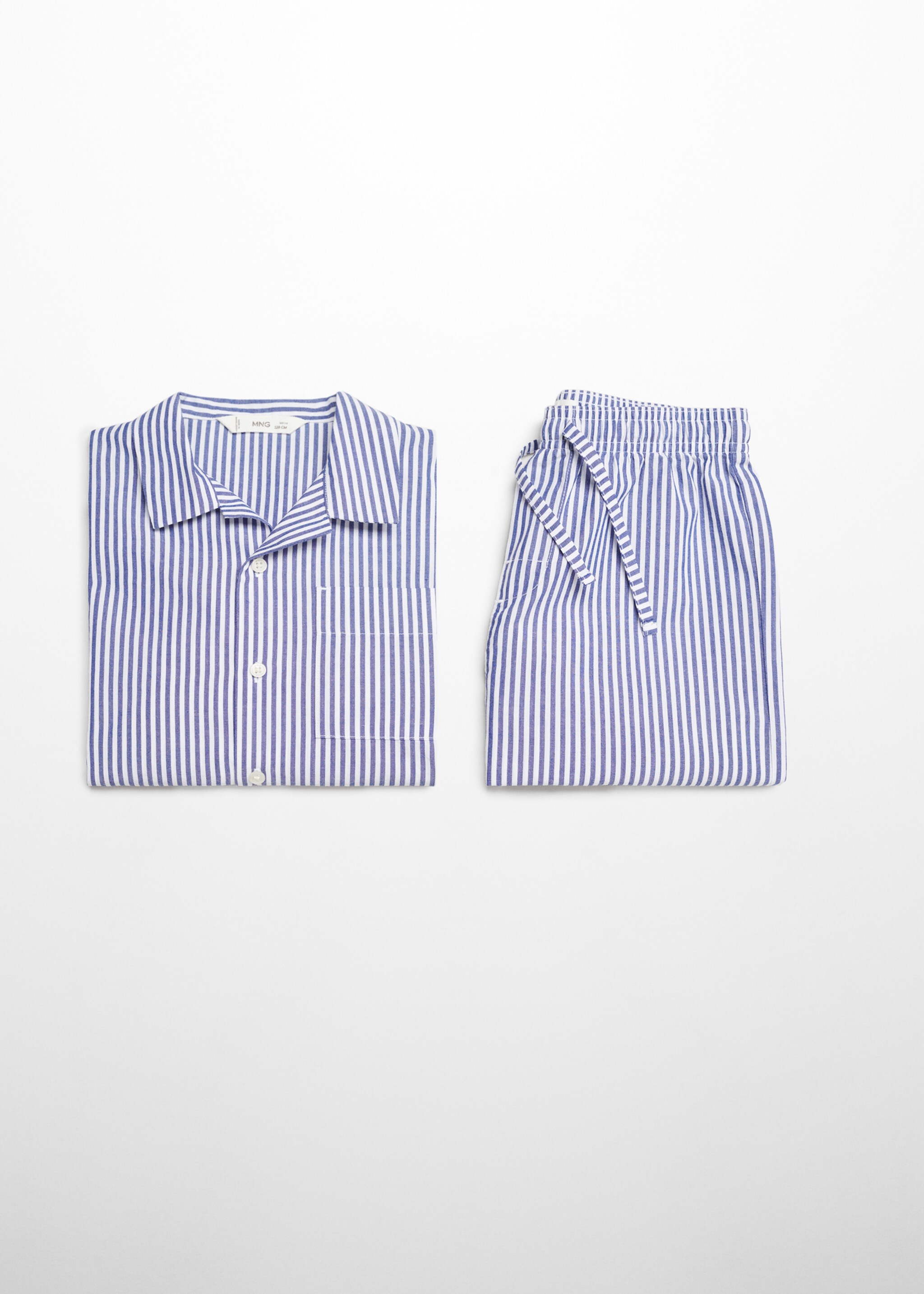 Striped cotton short pyjamas - Details of the article 8