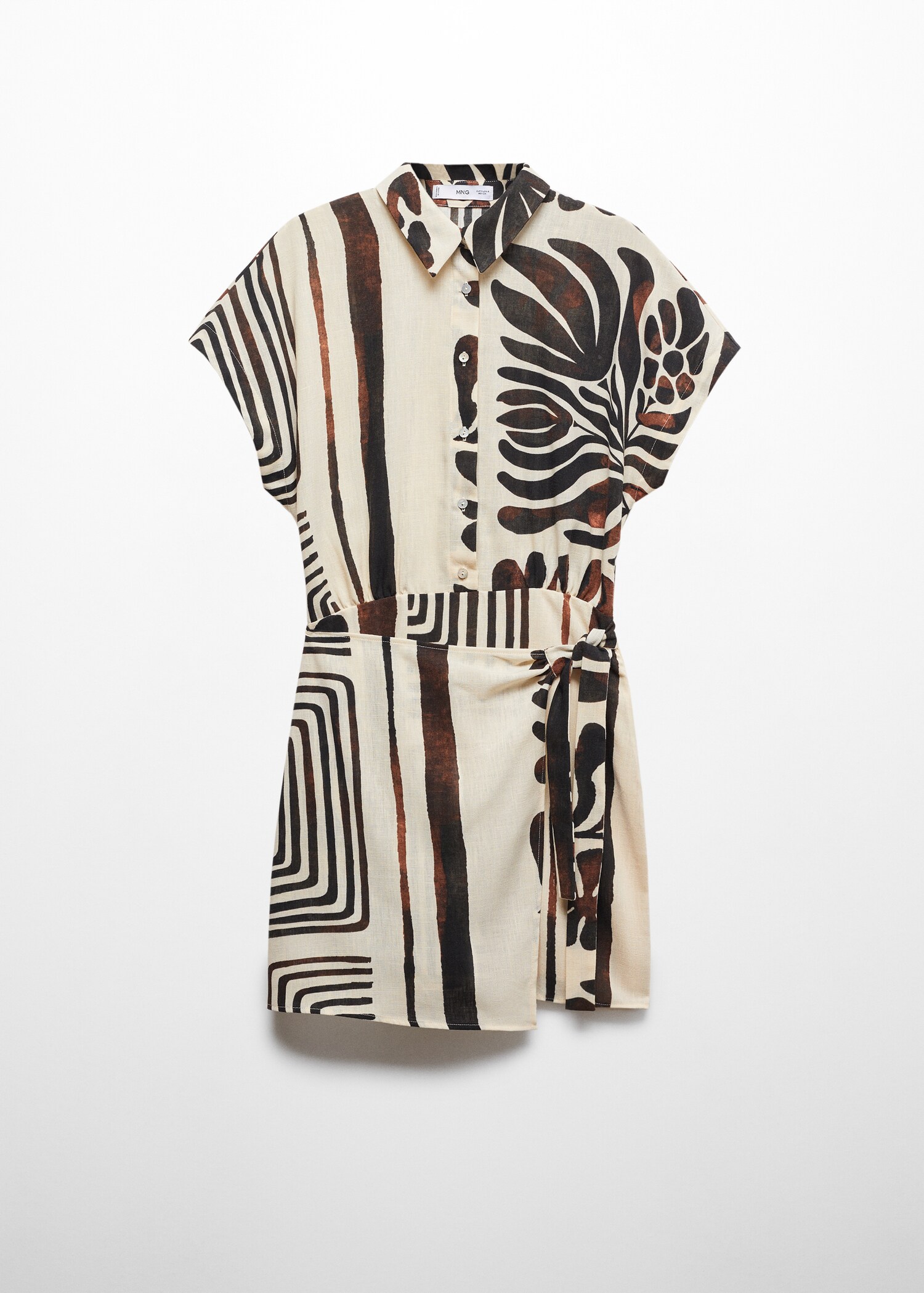 Vestit camiser creuat estampat - Article sense model