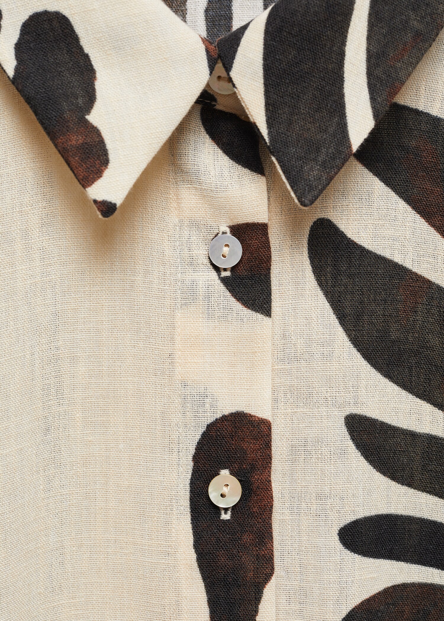 Vestit camiser creuat estampat - Detall de l'article 8