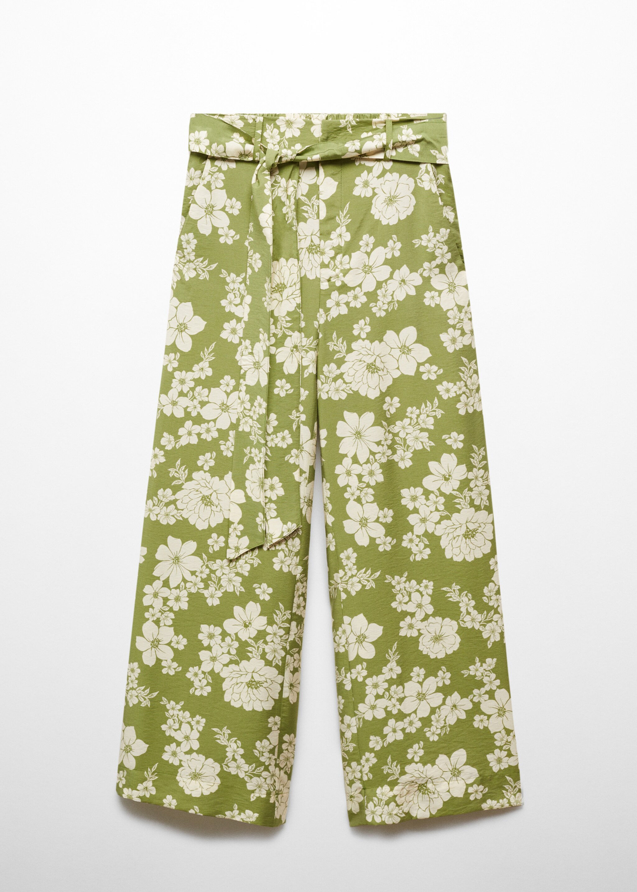 Printed trousers with bow - Article without model