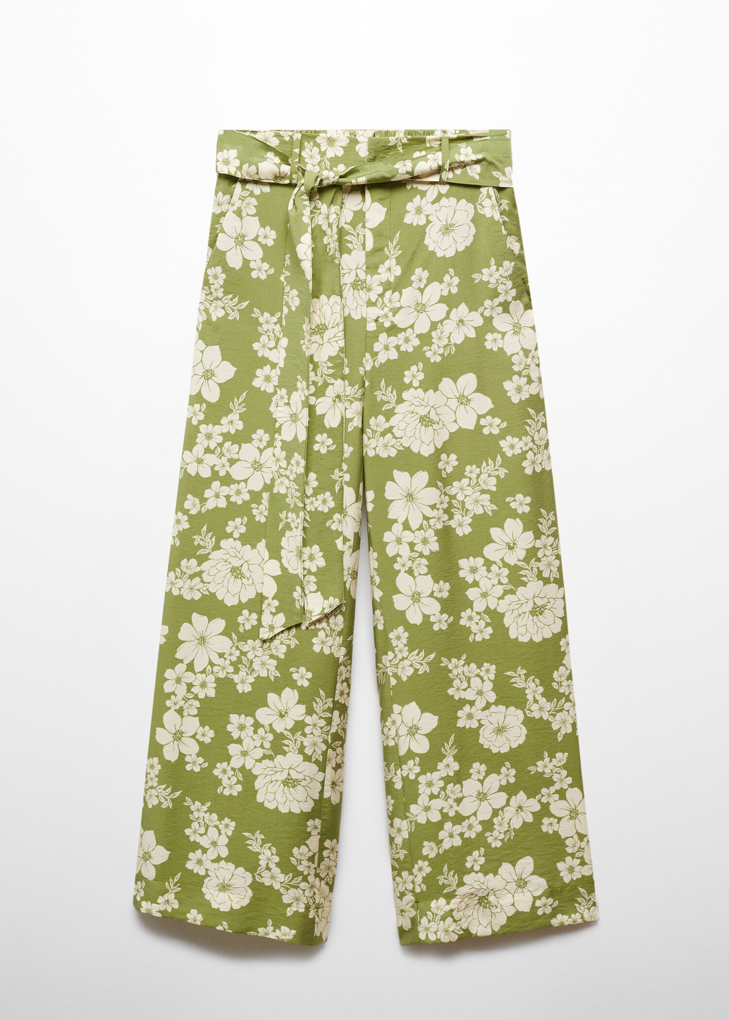 Printed trousers with bow - Article without model