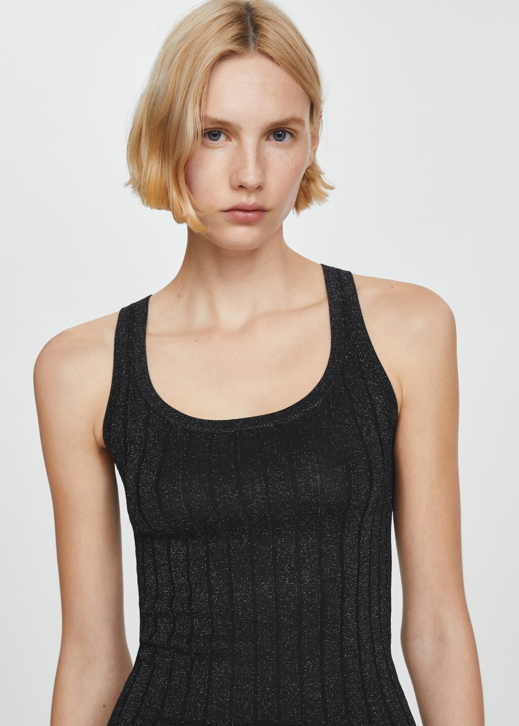 トップス melt the lady line rib tops melt the lady rib tube tops BLACK トップス