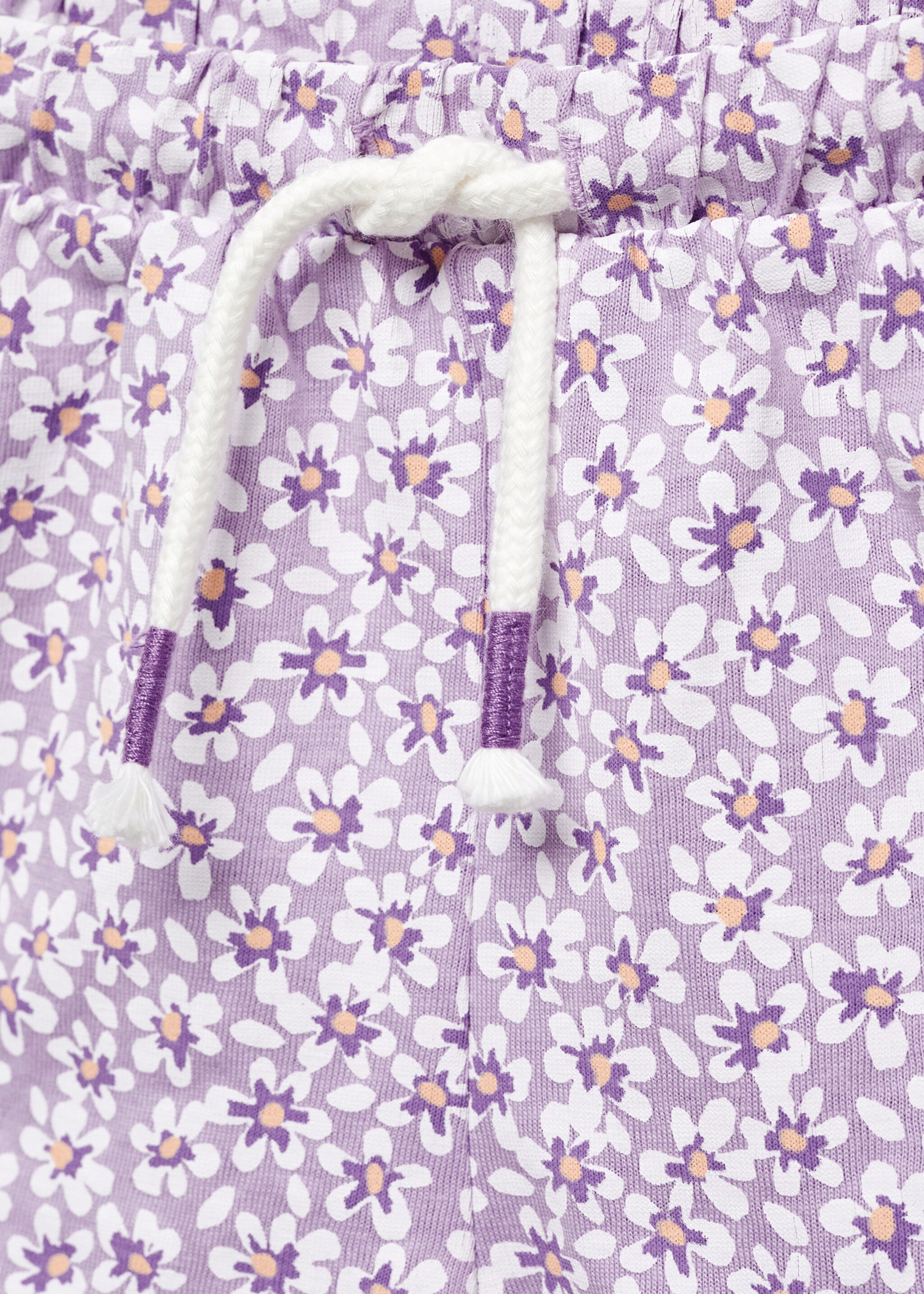 Shorts algodón flores - Detalle del artículo 8, Lila. Ref: 67047130-00.
