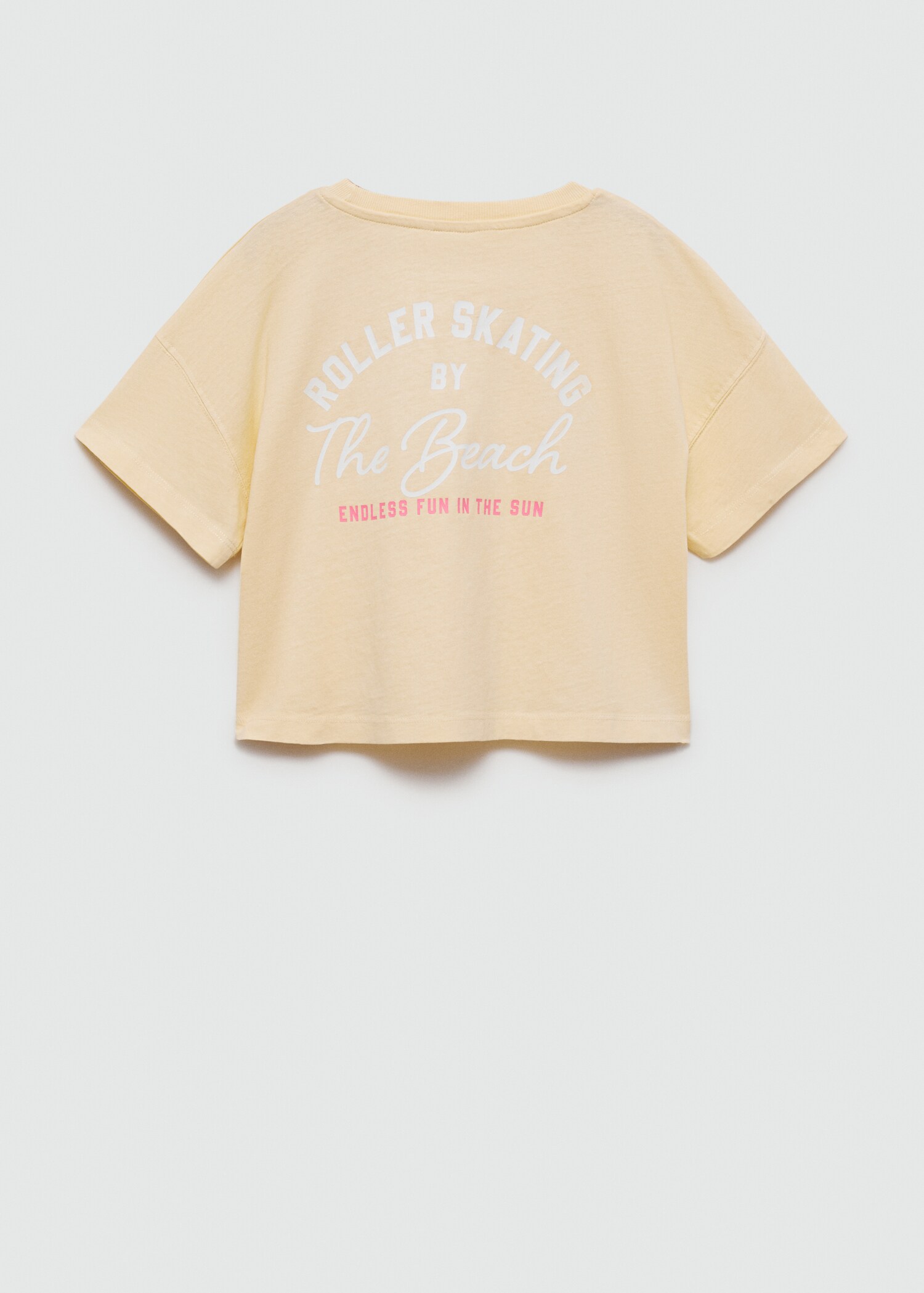 Tryckt bomull-blandning t-shirt - Artikelns baksida