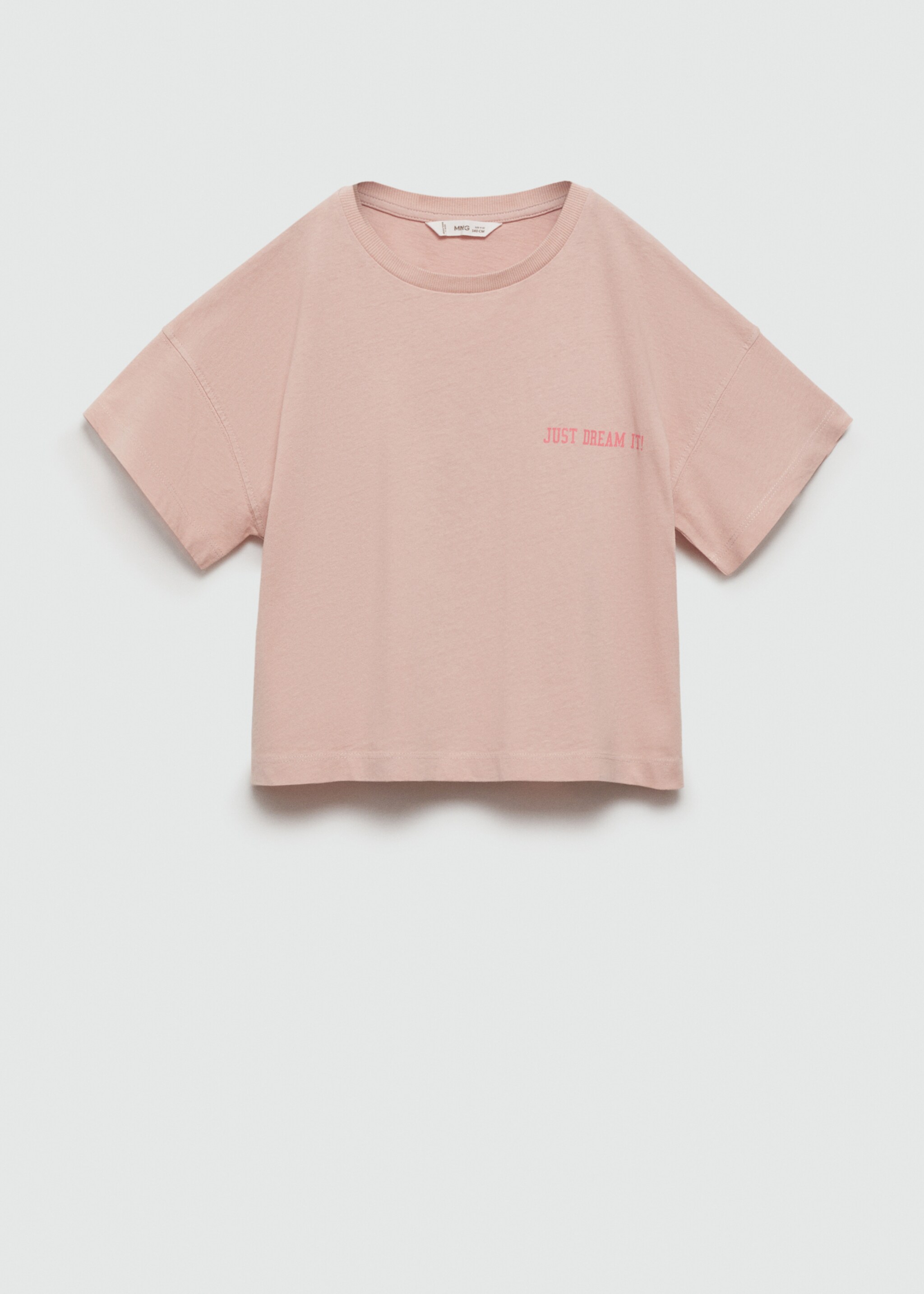 Printed cotton-blend T-shirt - Article without model, Pink. Ref: 67047134-00.