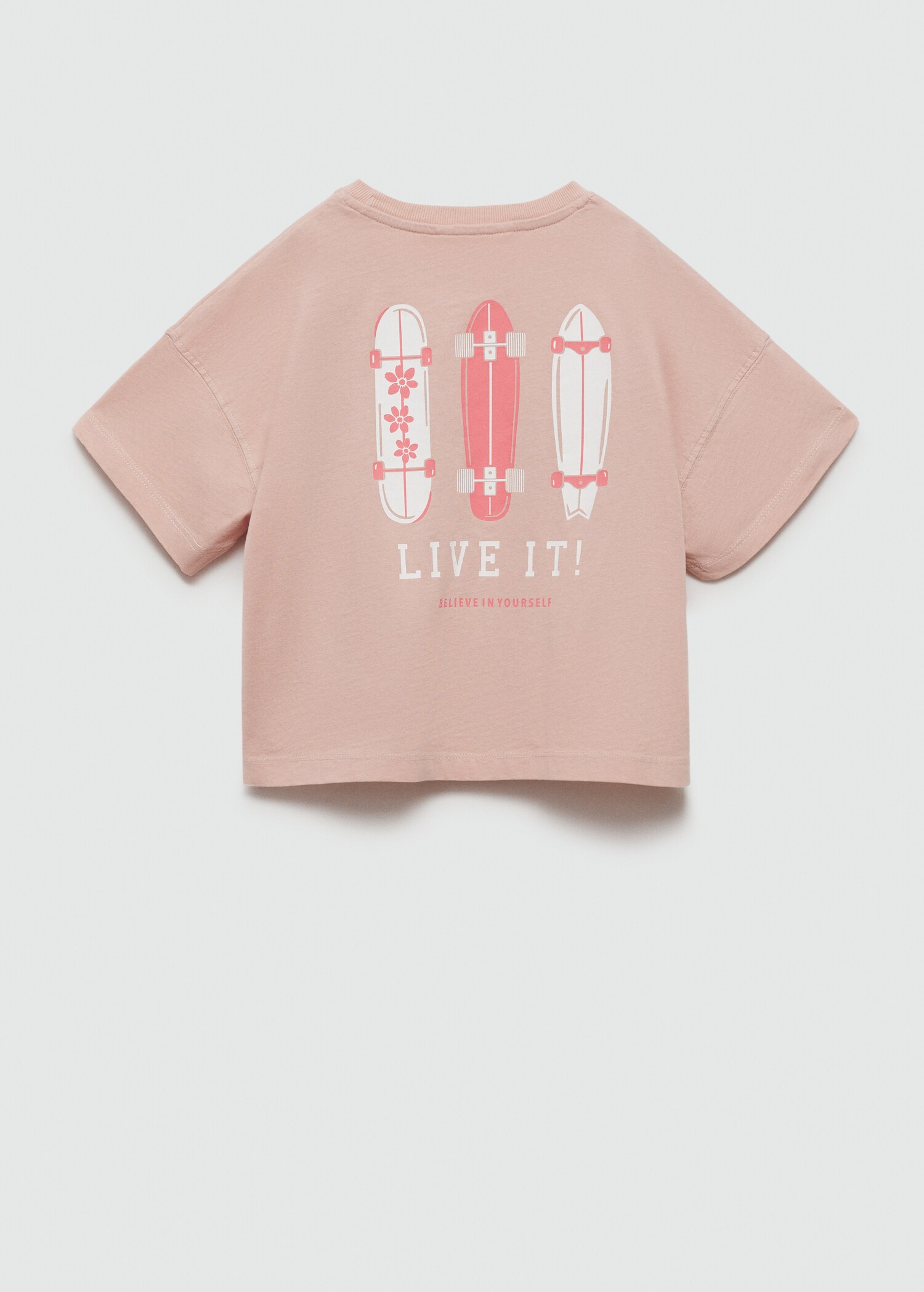Printed cotton-blend T-shirt - Reverse of the article