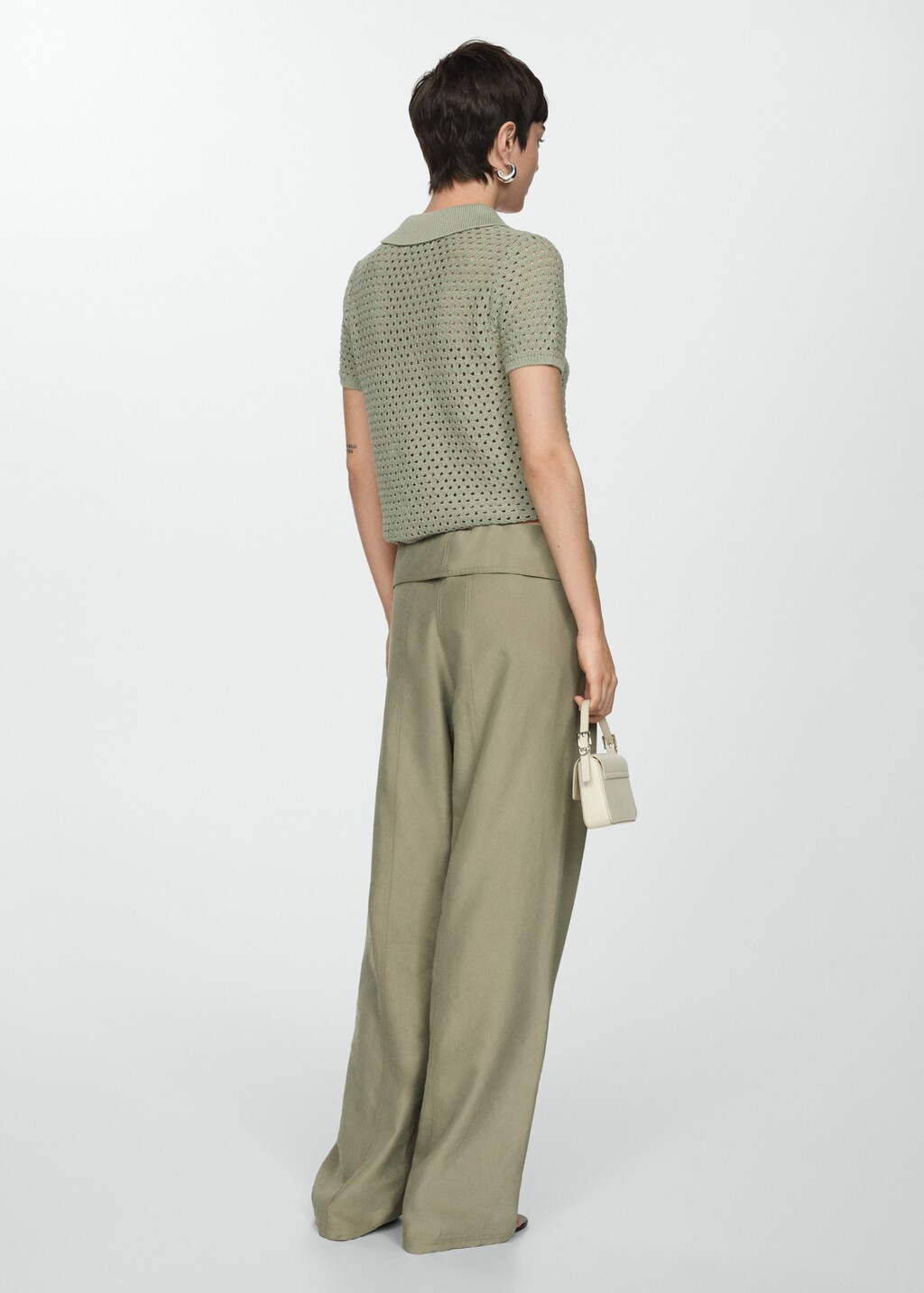 トップス FAF Openwork Knit Polo Shirts FAF Openwork Knit Polo Shirts