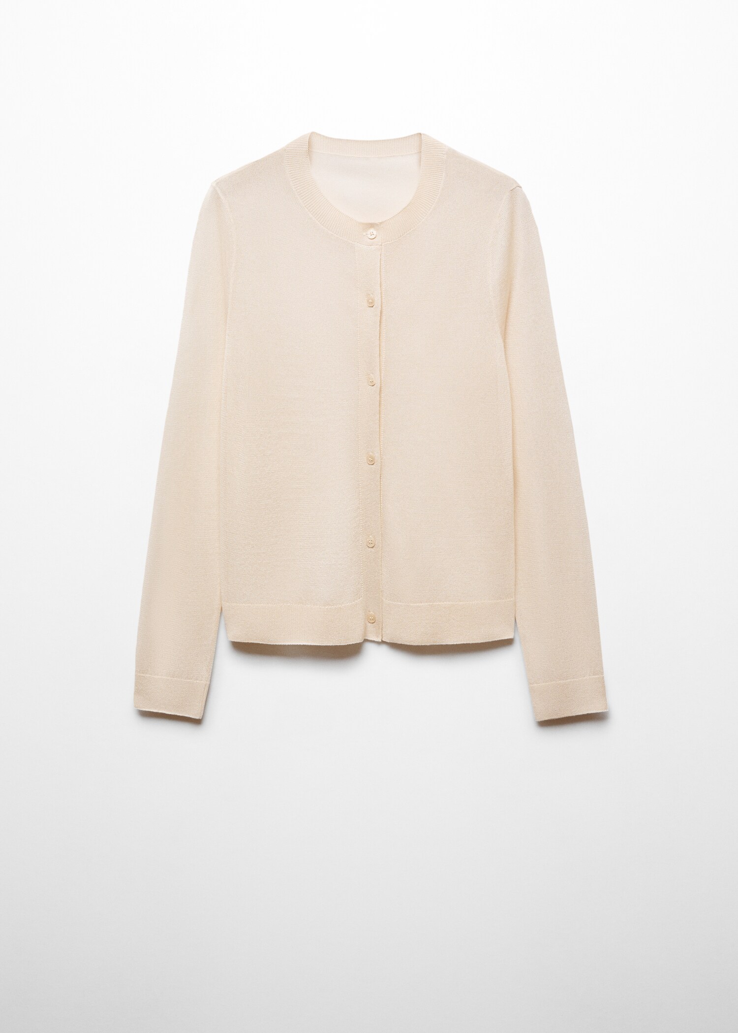 Semi-transparent knitted cardigan - Article without model