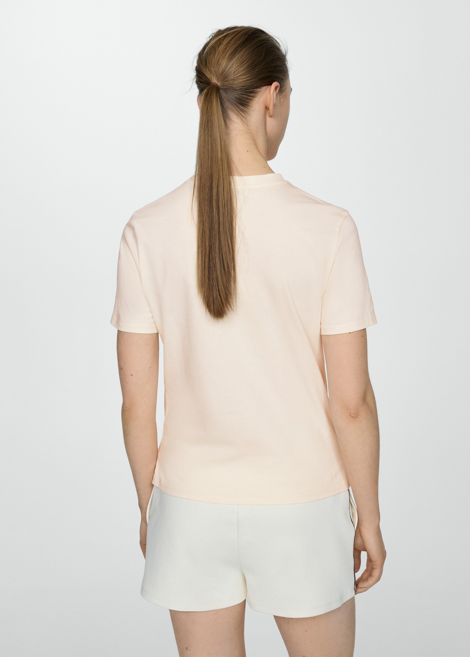 Camiseta 100% algodón mensaje estampado - Reverso del artículo