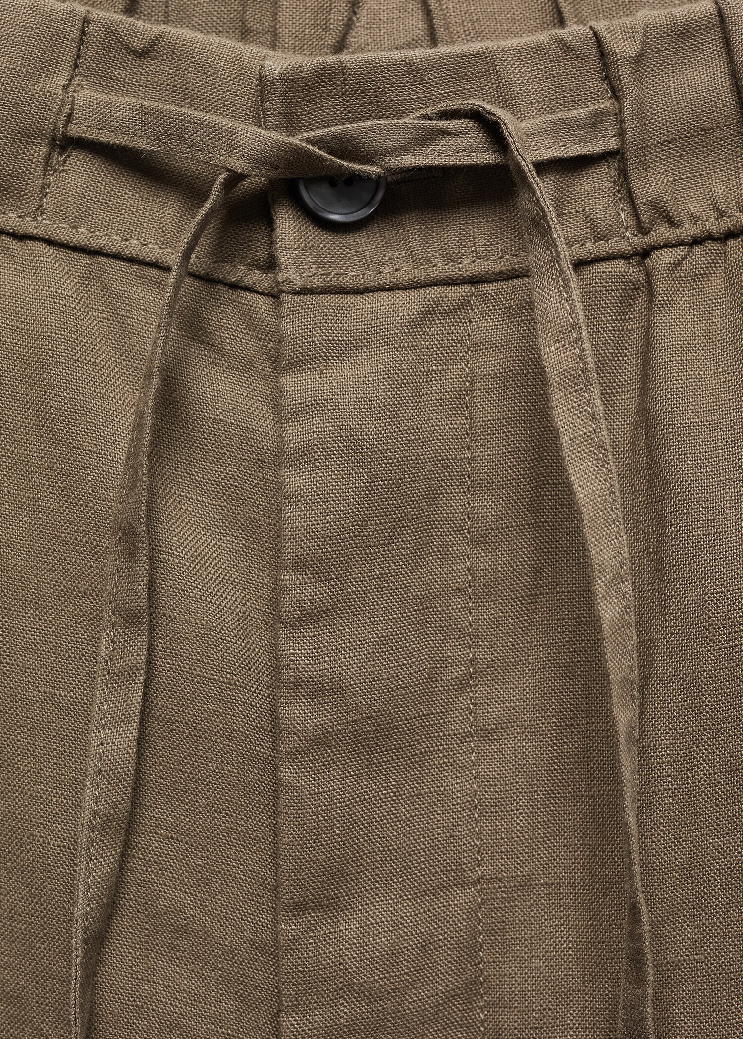 100% linen trousers with drawstring - Details of the article 8