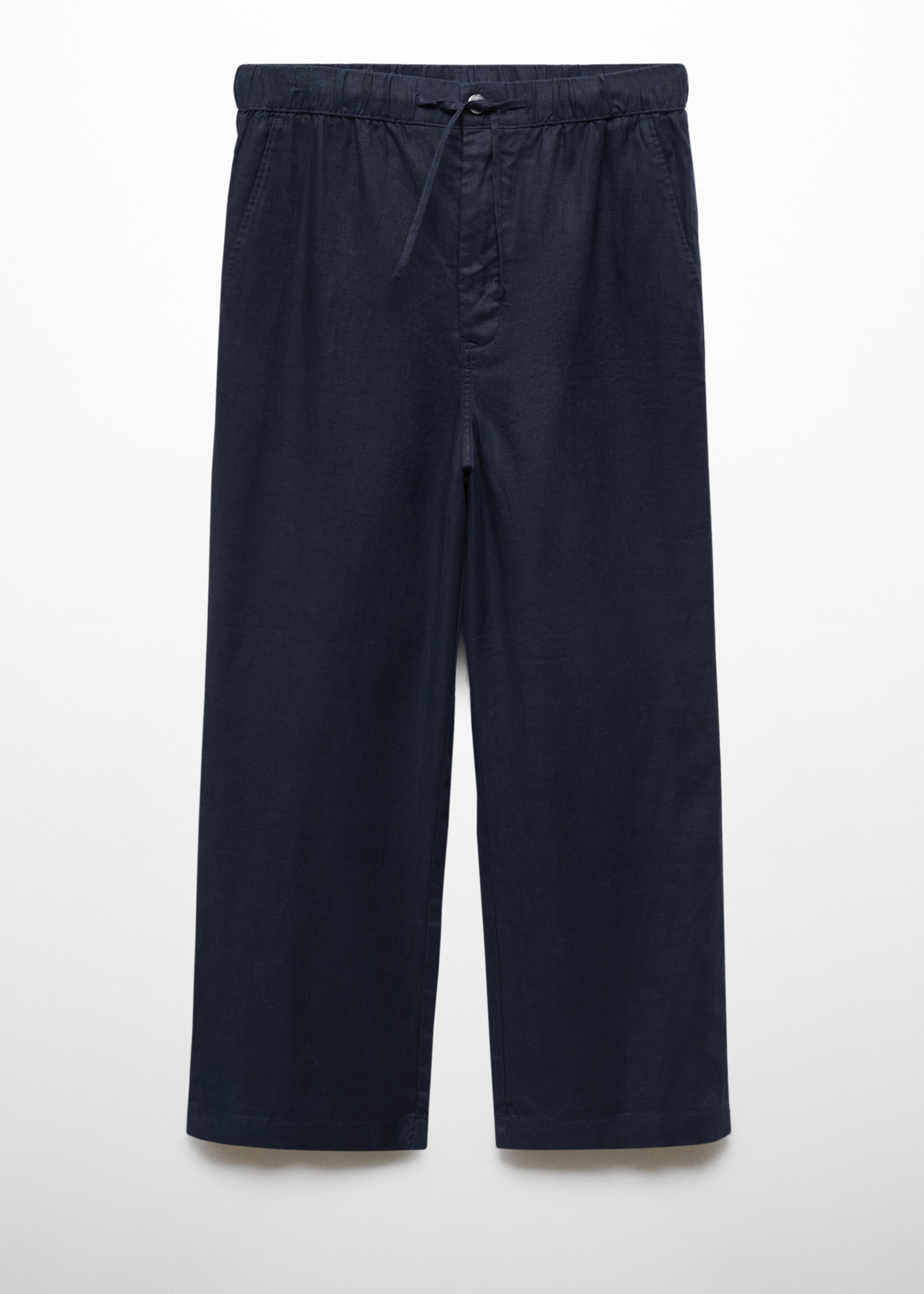 100% linen trousers with drawstring - Article without model