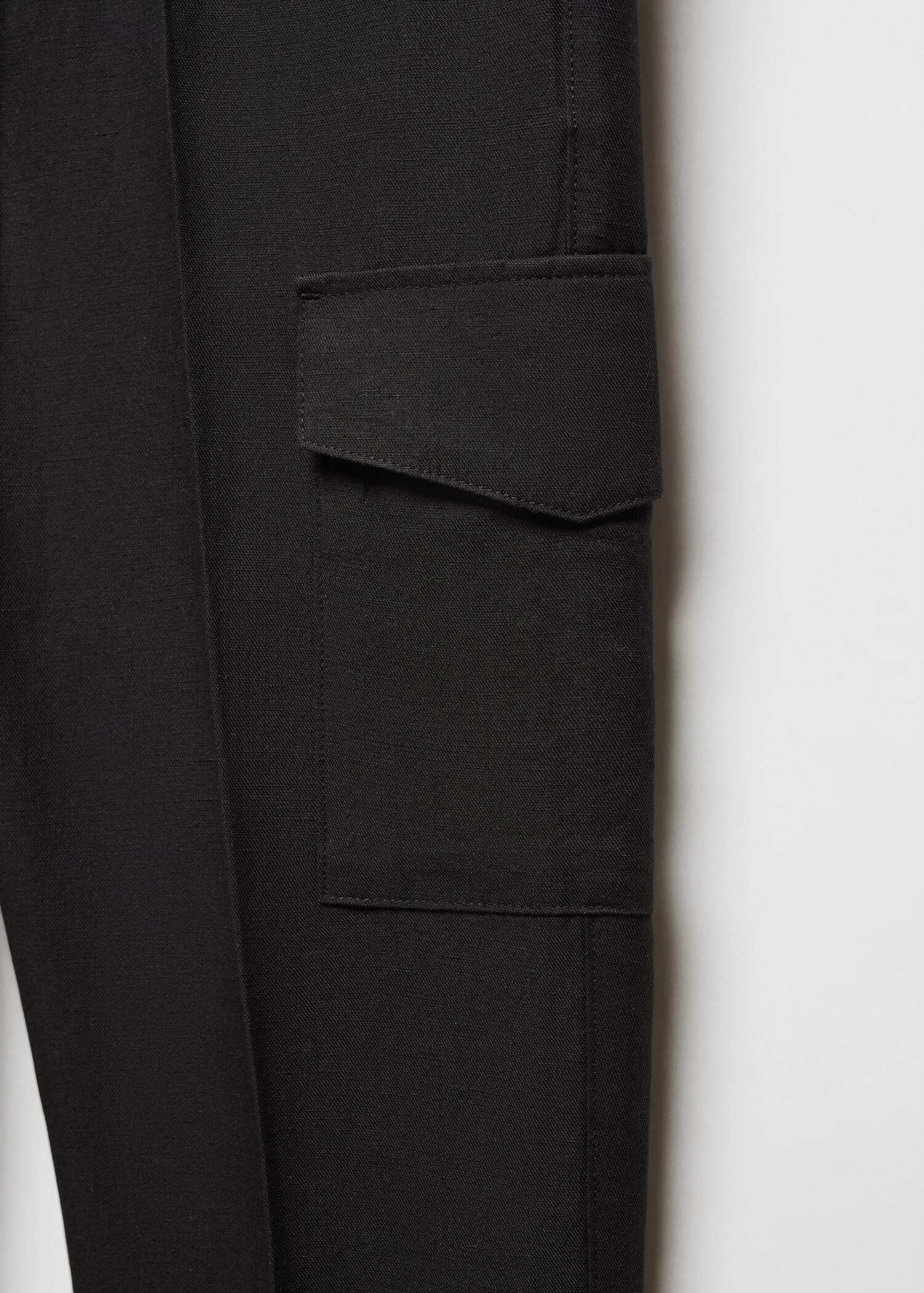 Pantalón cargo mezcla lino - Detalle del artículo 8