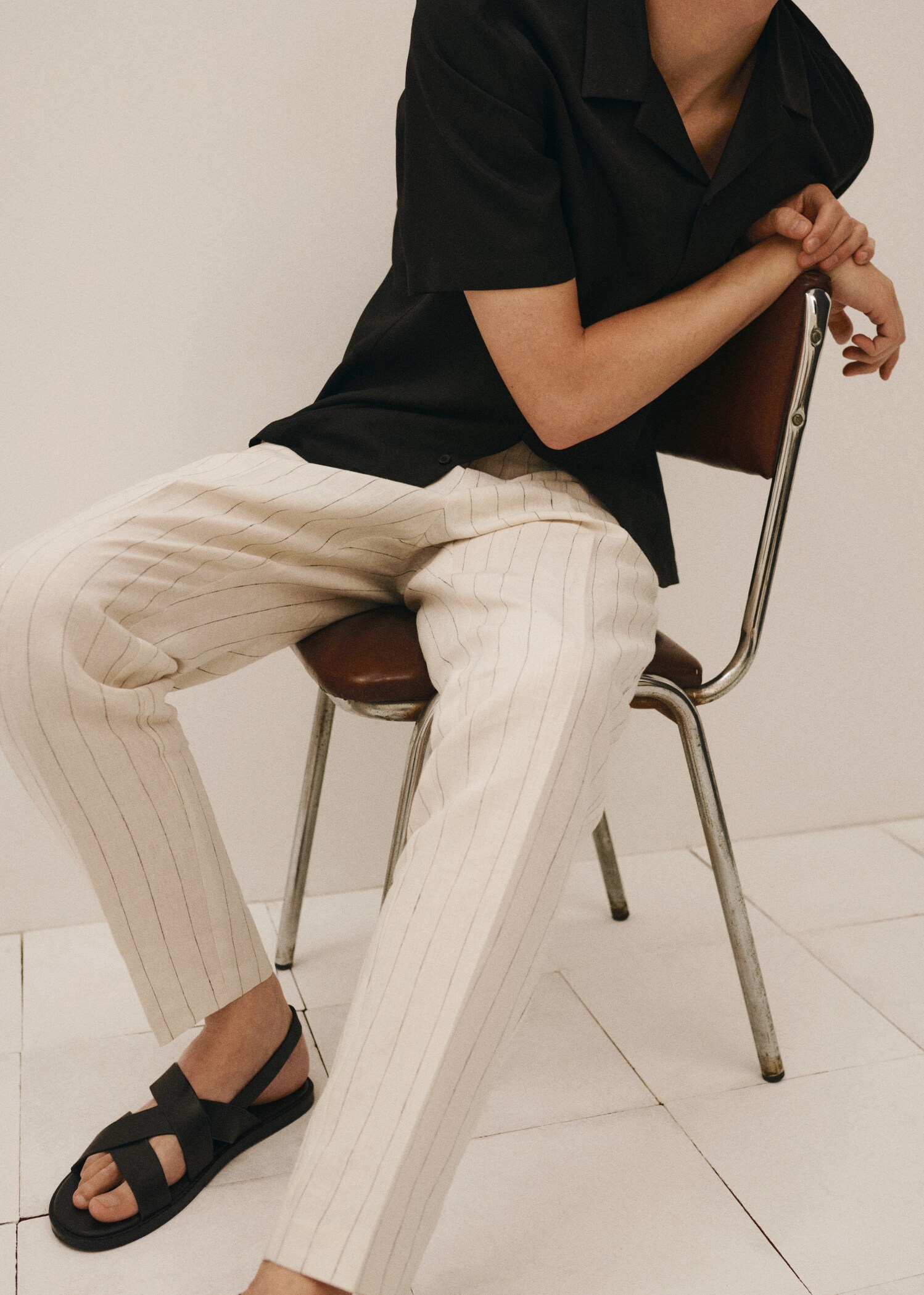 Pantalón slim fit rayas diplomáticas - Detalle del artículo 3