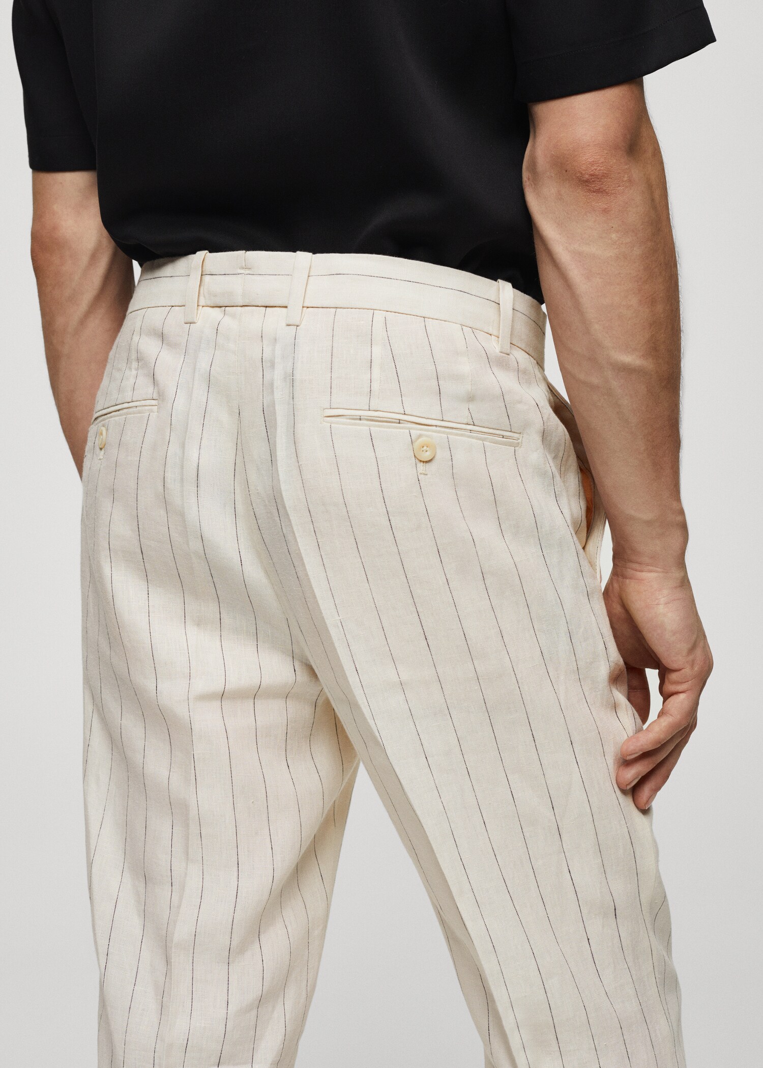 Pantalón slim fit rayas diplomáticas - Detalle del artículo 4