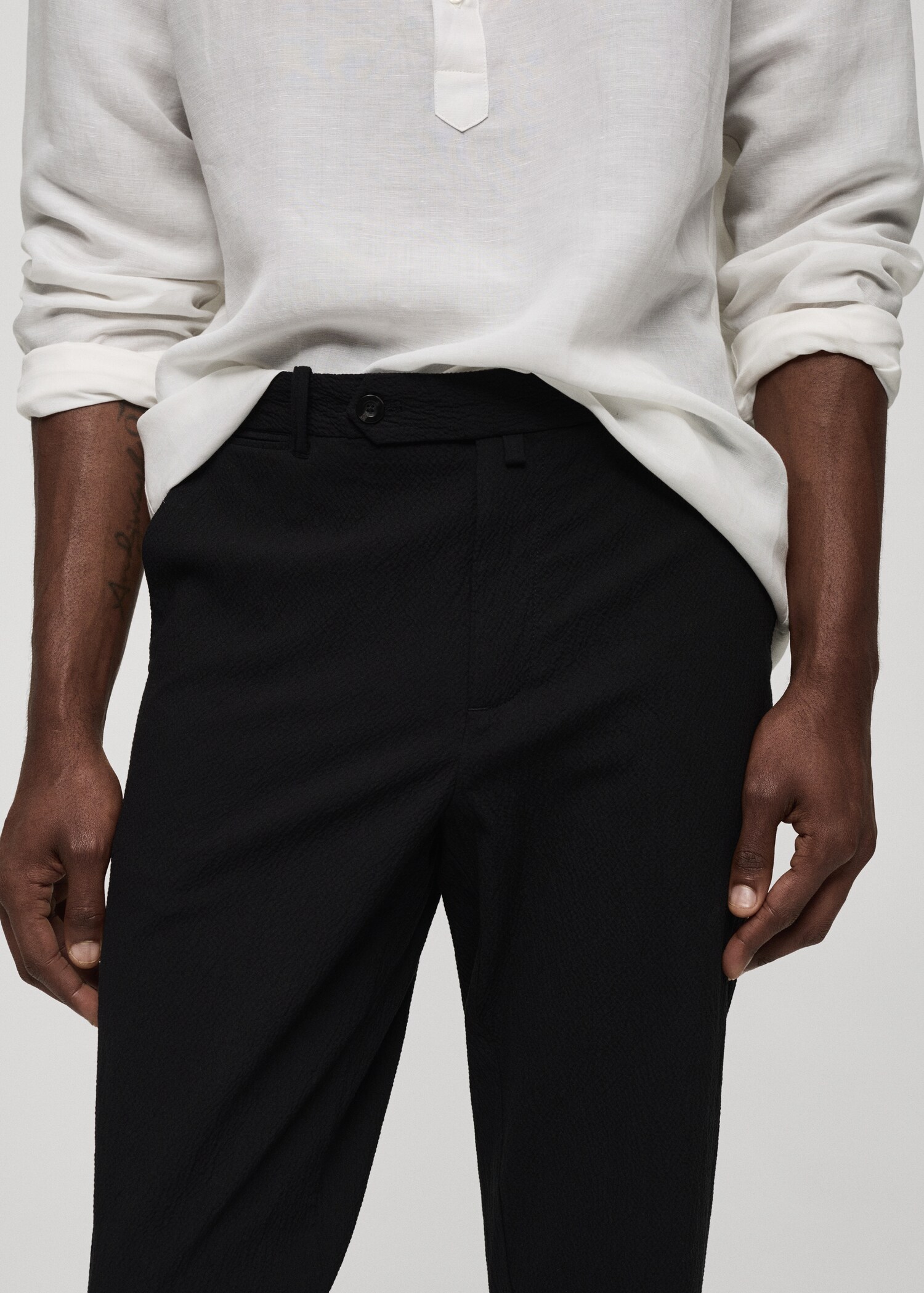 Pantalón algodón seersucker - Detalle del artículo 1