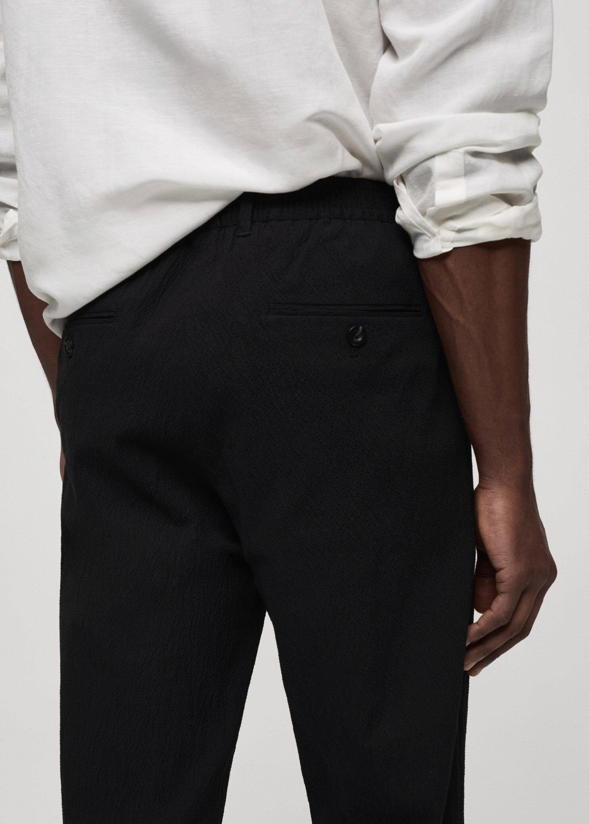 Seersucker-Baumwollhose - Detail des Artikels 4