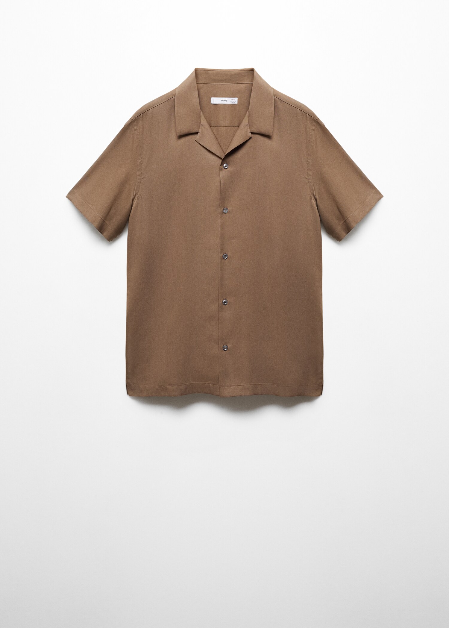 Regular-fit shirt with bowling collar - Article without model