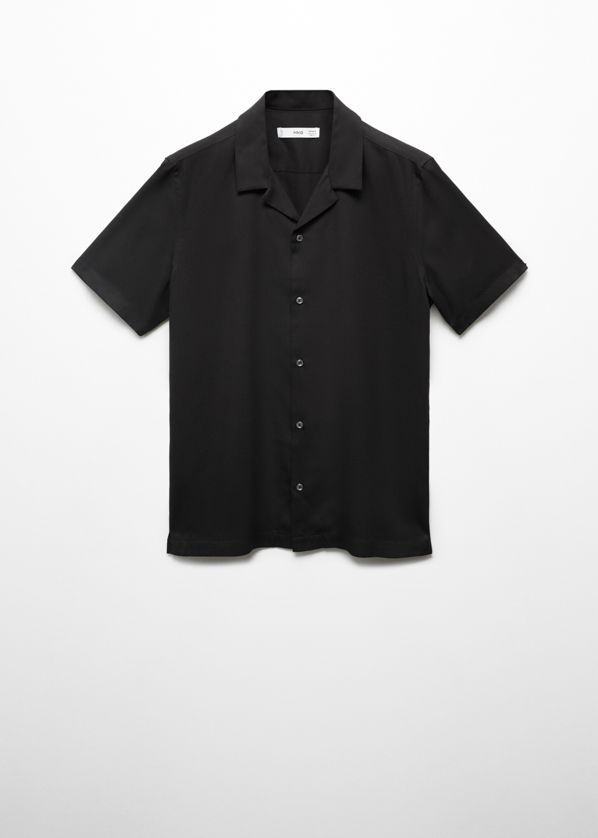 Regular-fit shirt with bowling collar - Article without model