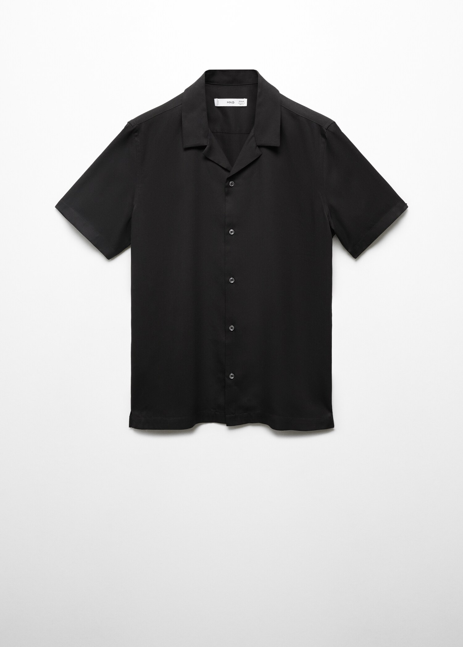 Regular-fit shirt with bowling collar - Article without model