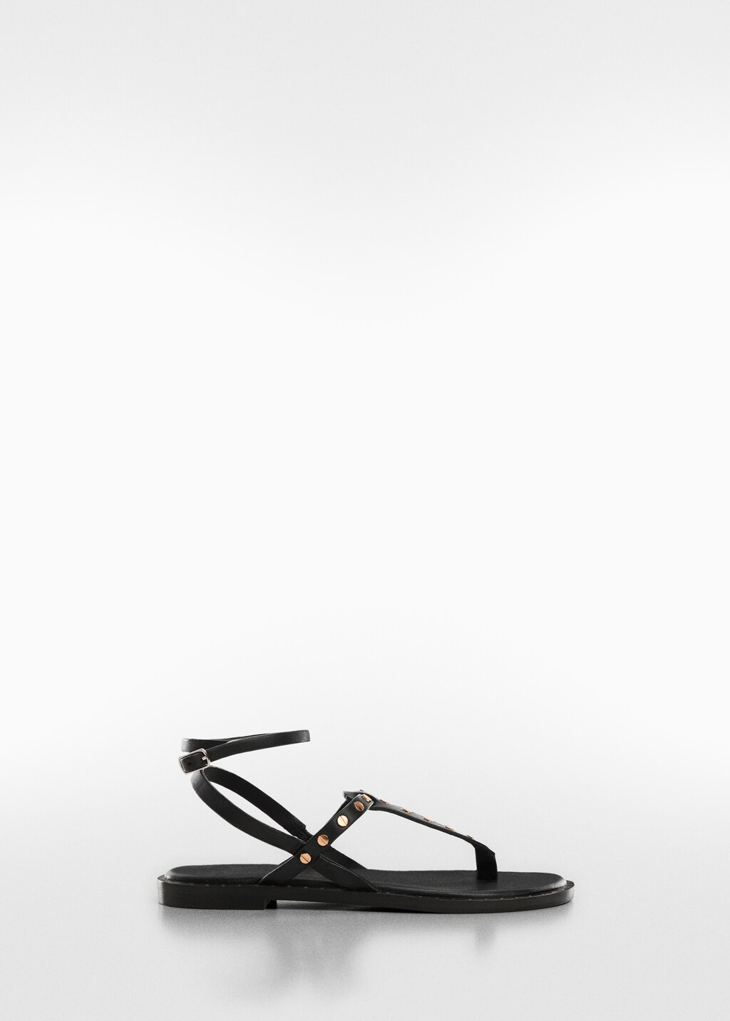 Studded leather sandals - Teen Girl | MANGO OUTLET USA