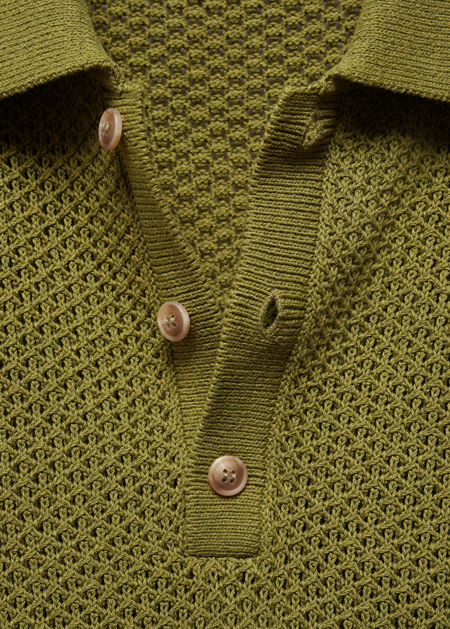 Bluză polo din tricot împletit - Detaliu al articolului 8