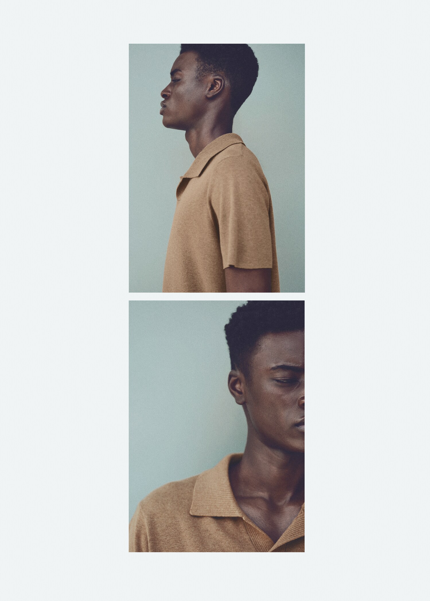 Fine-knit cotton polo shirt - Details of the article 5