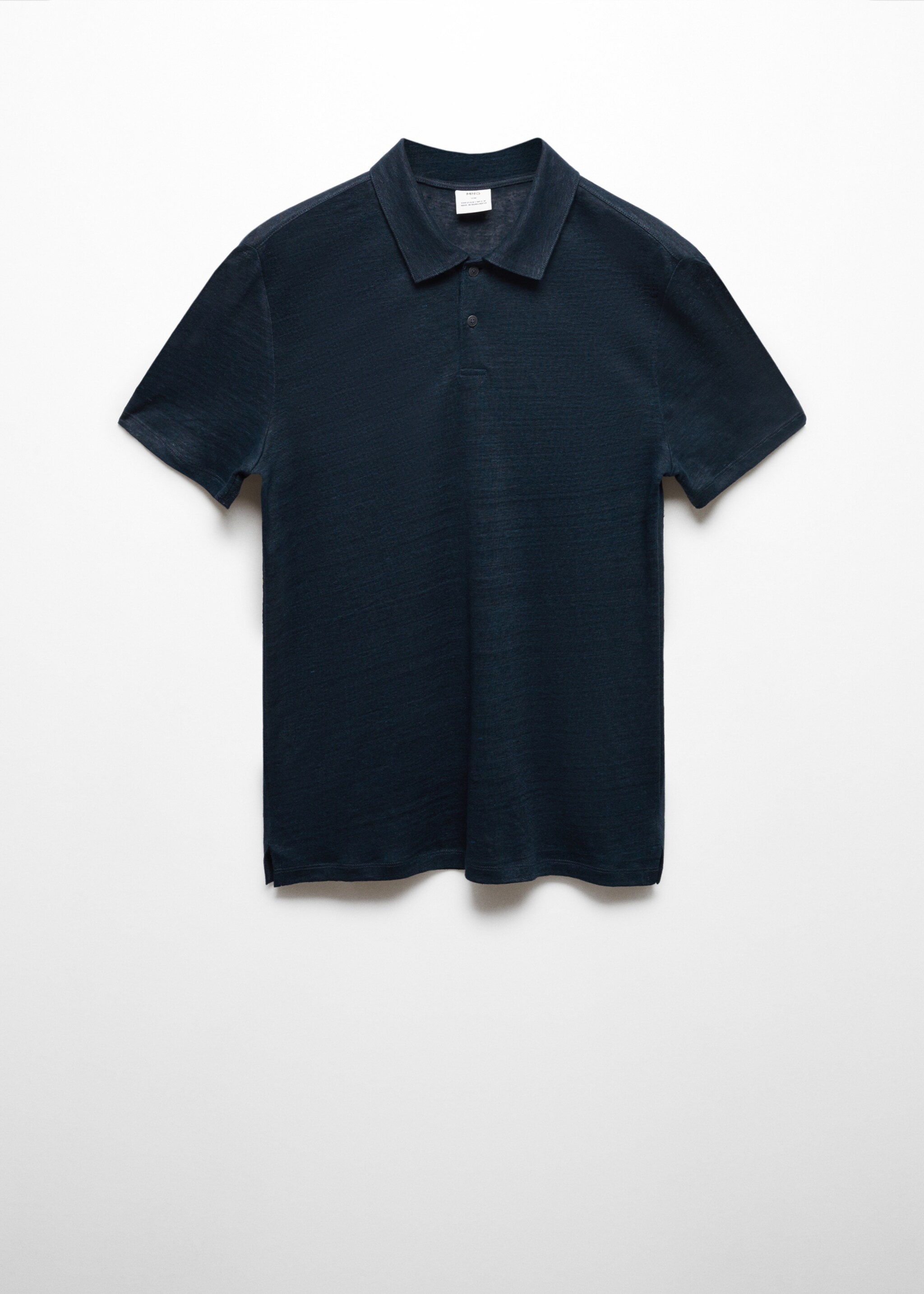 Slim fit 100% linen polo shirt - Article without model