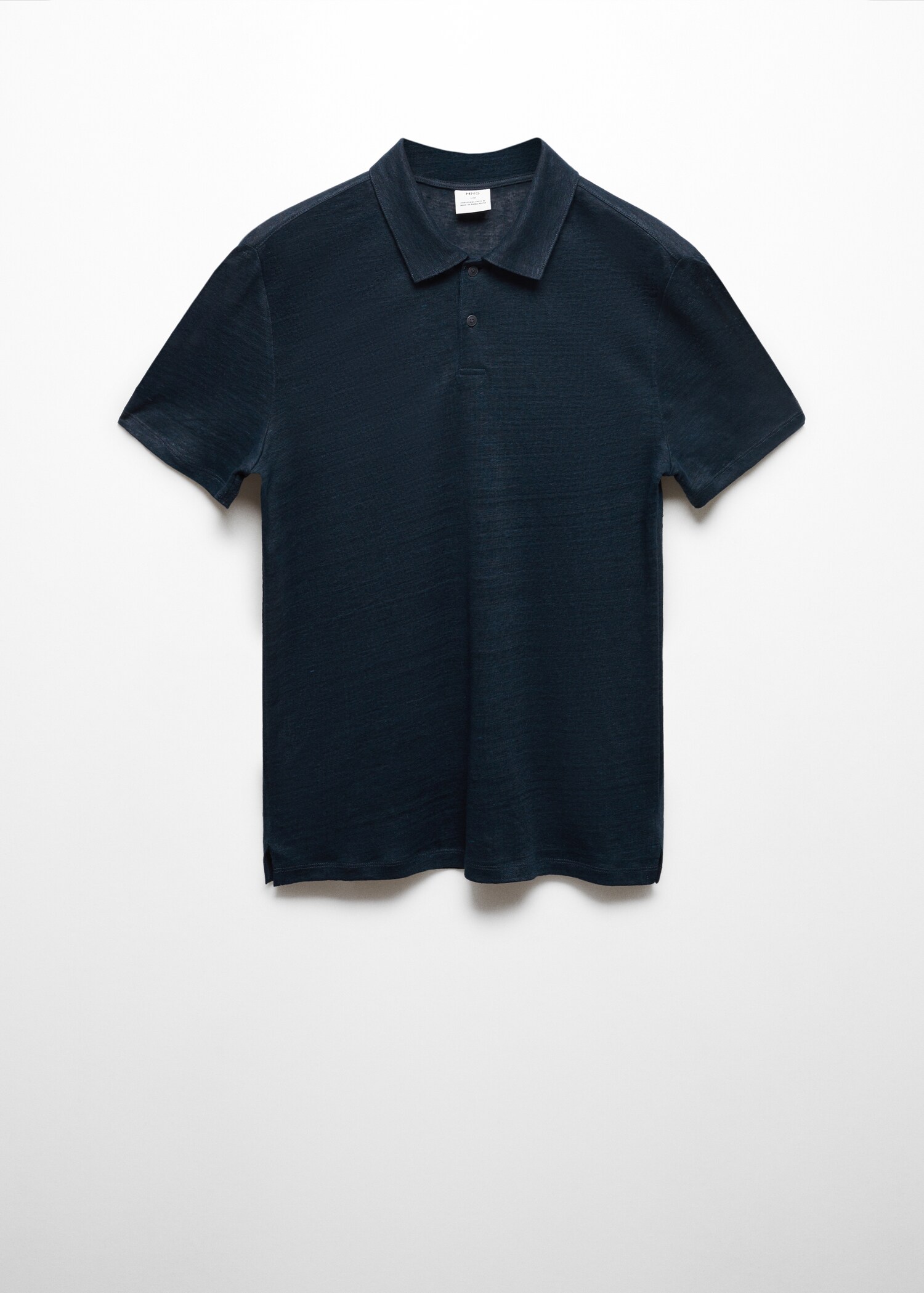 Slim fit 100% linen polo shirt - Article without model