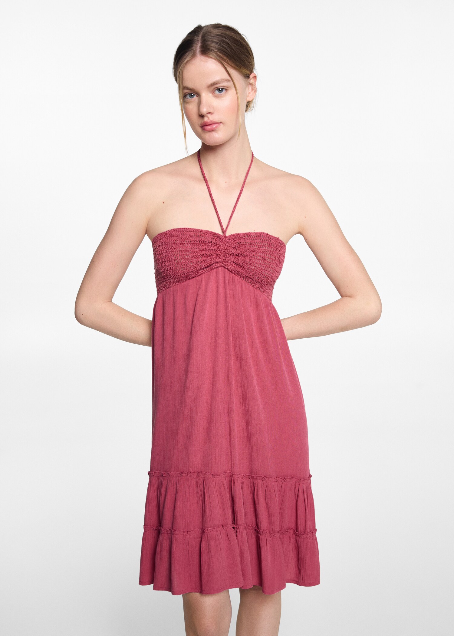 Short ruffled dress - Medium plane