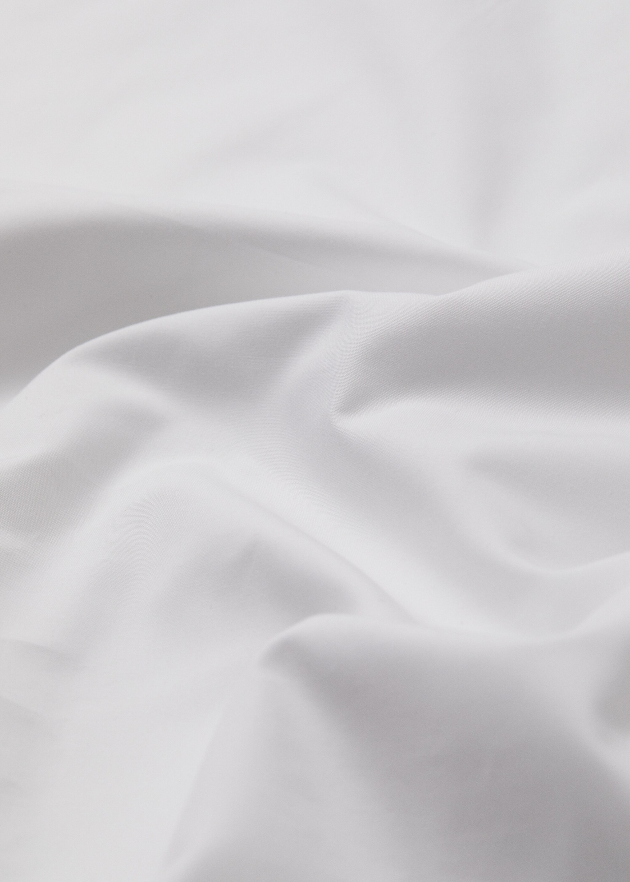 500-thread cotton fitted sheet for king bed - Details of the article 3, White. Ref: 67047724-00.