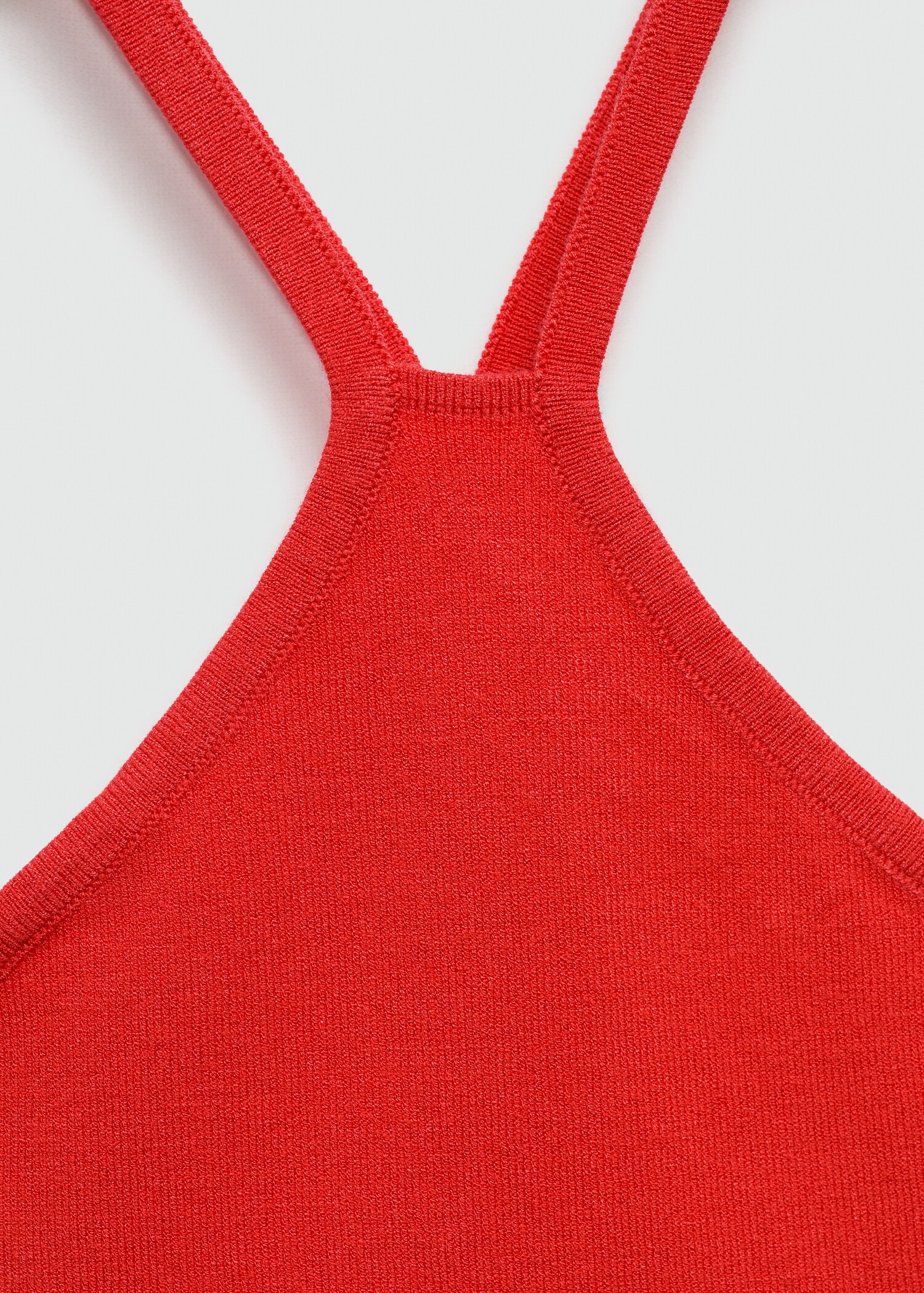 Halter-neck knitted top - Details of the article 8