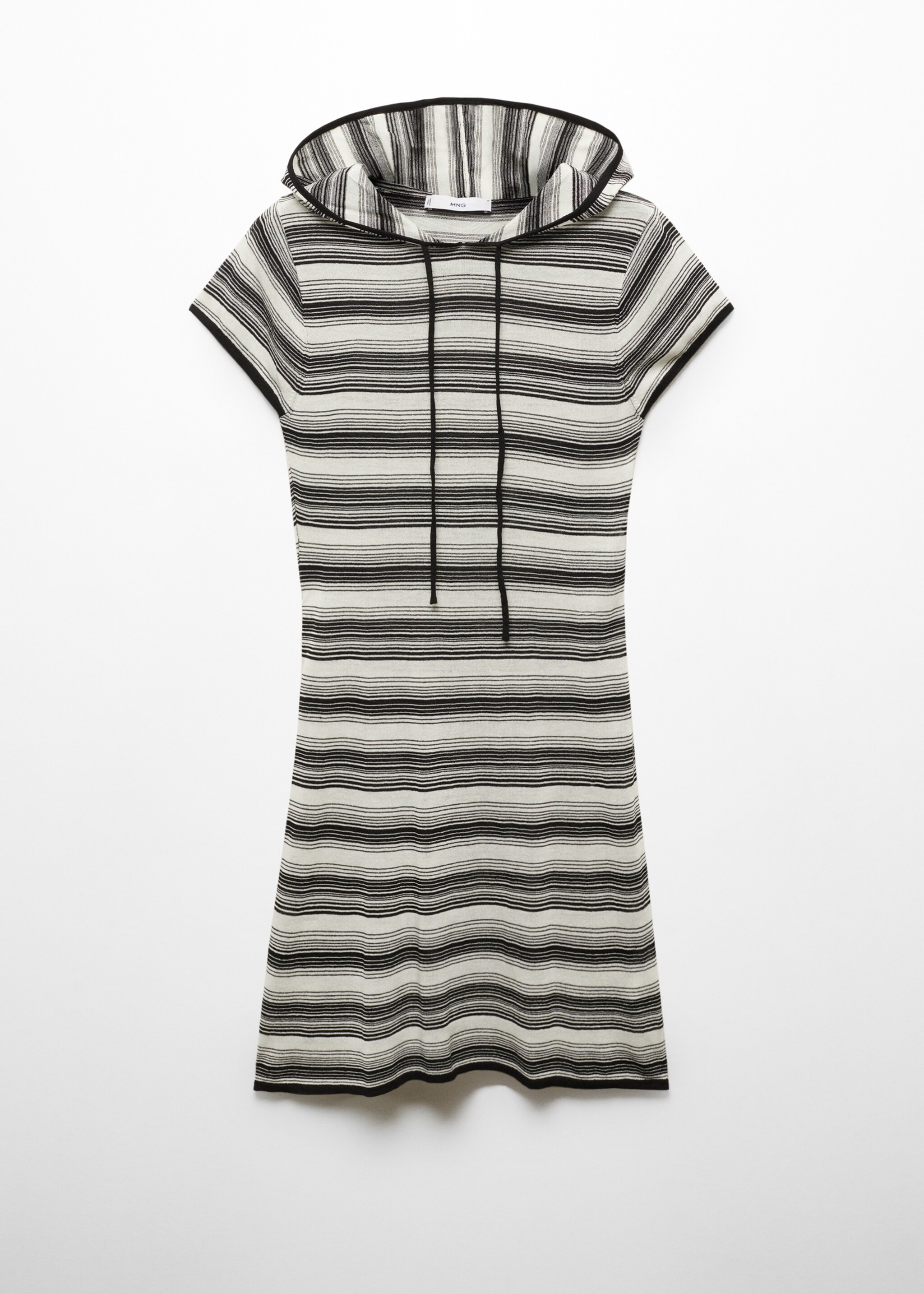Hooded striped dress - Article without model