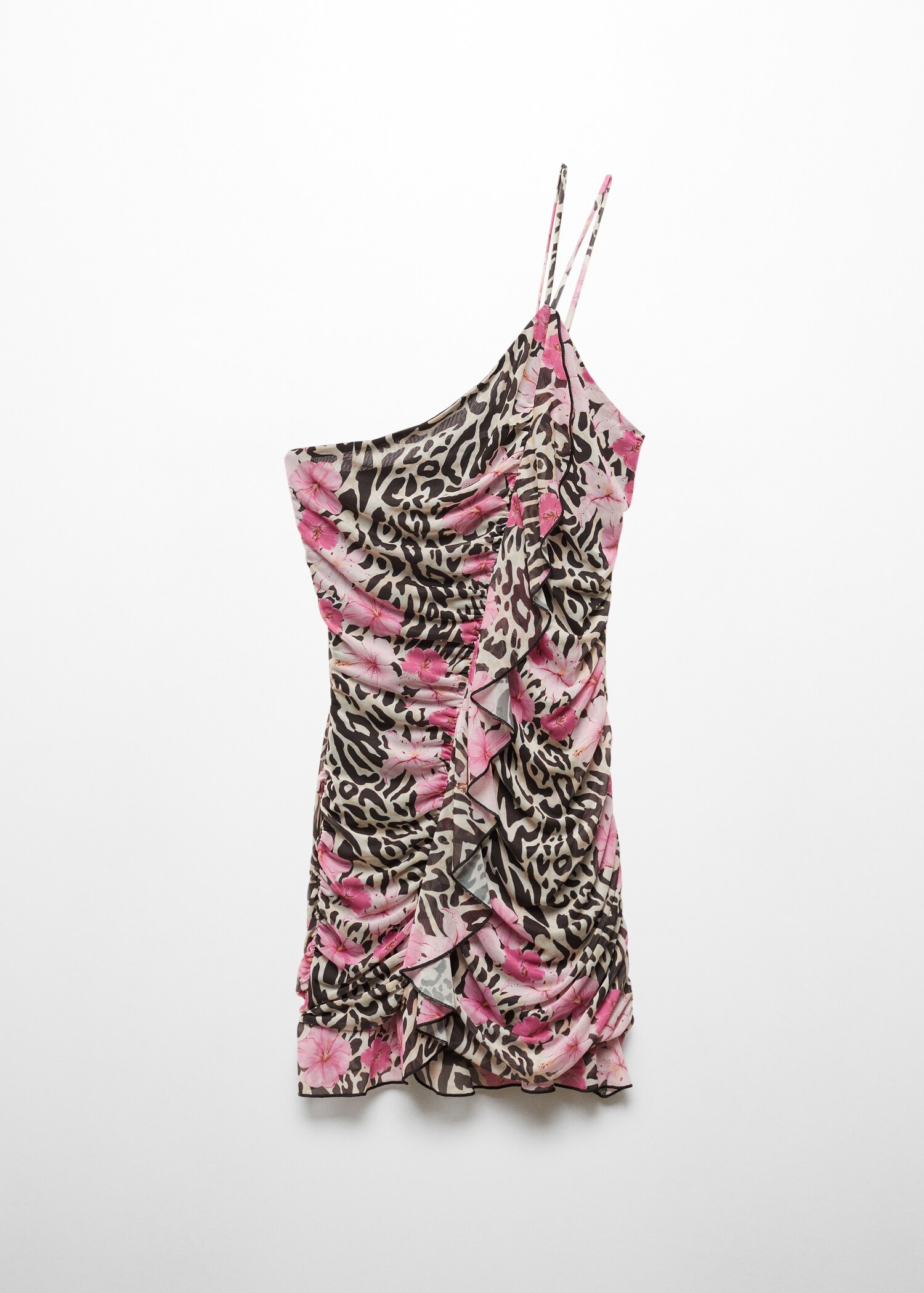 Robe froncée léopard - Article sans modèle