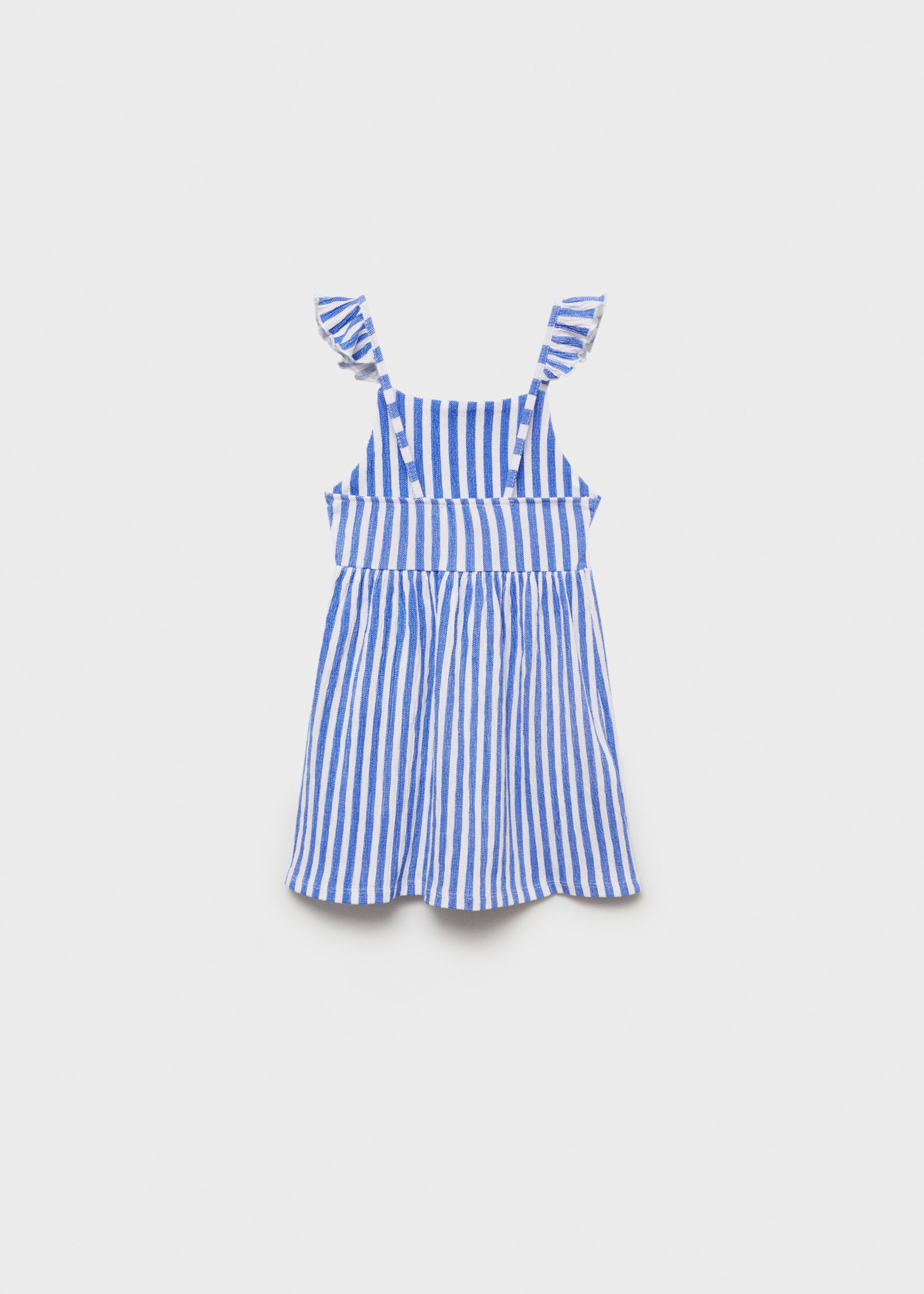 Striped ruffle dress - Reverse of the article