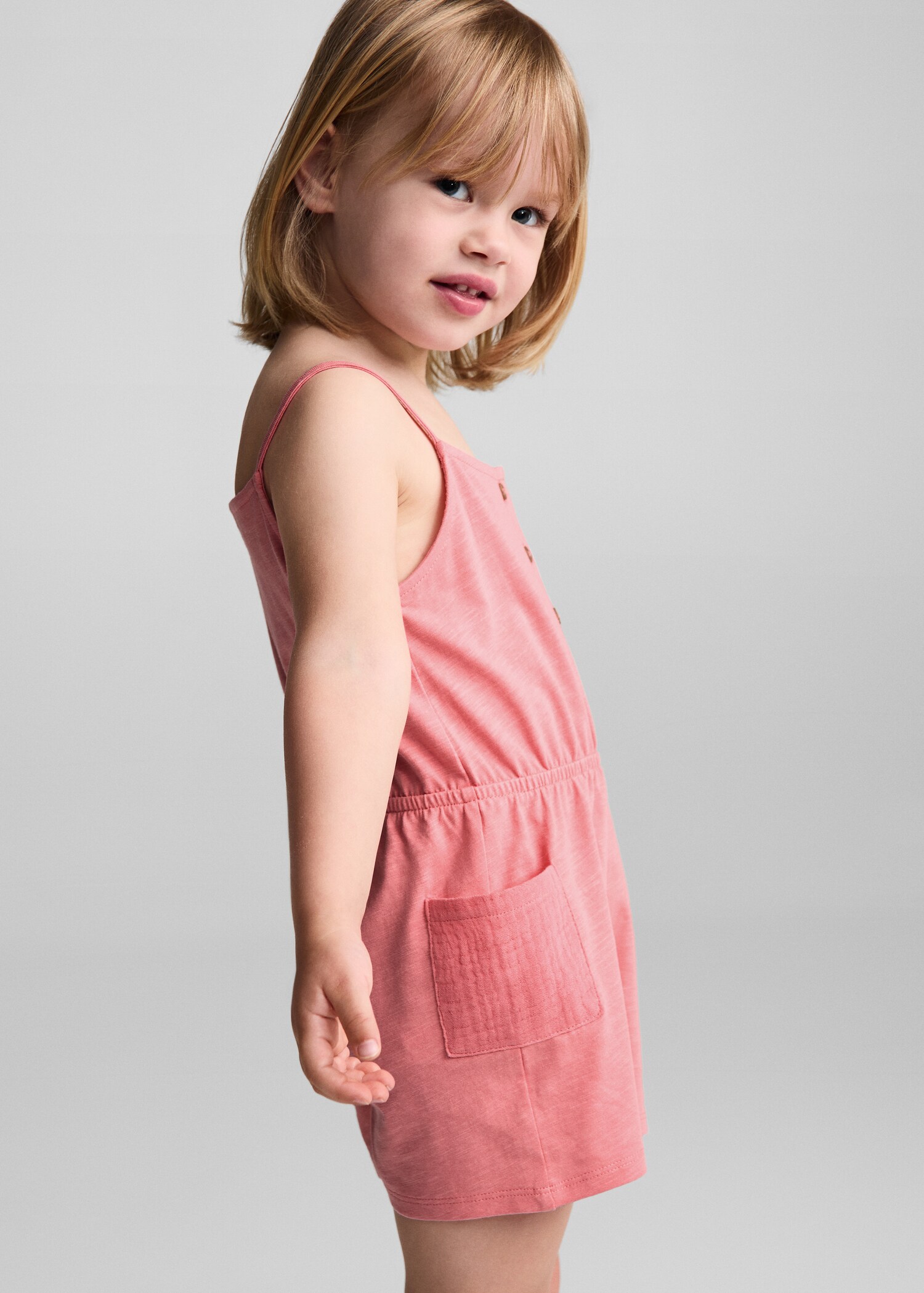 Cotton short jumpsuit - Medium plane