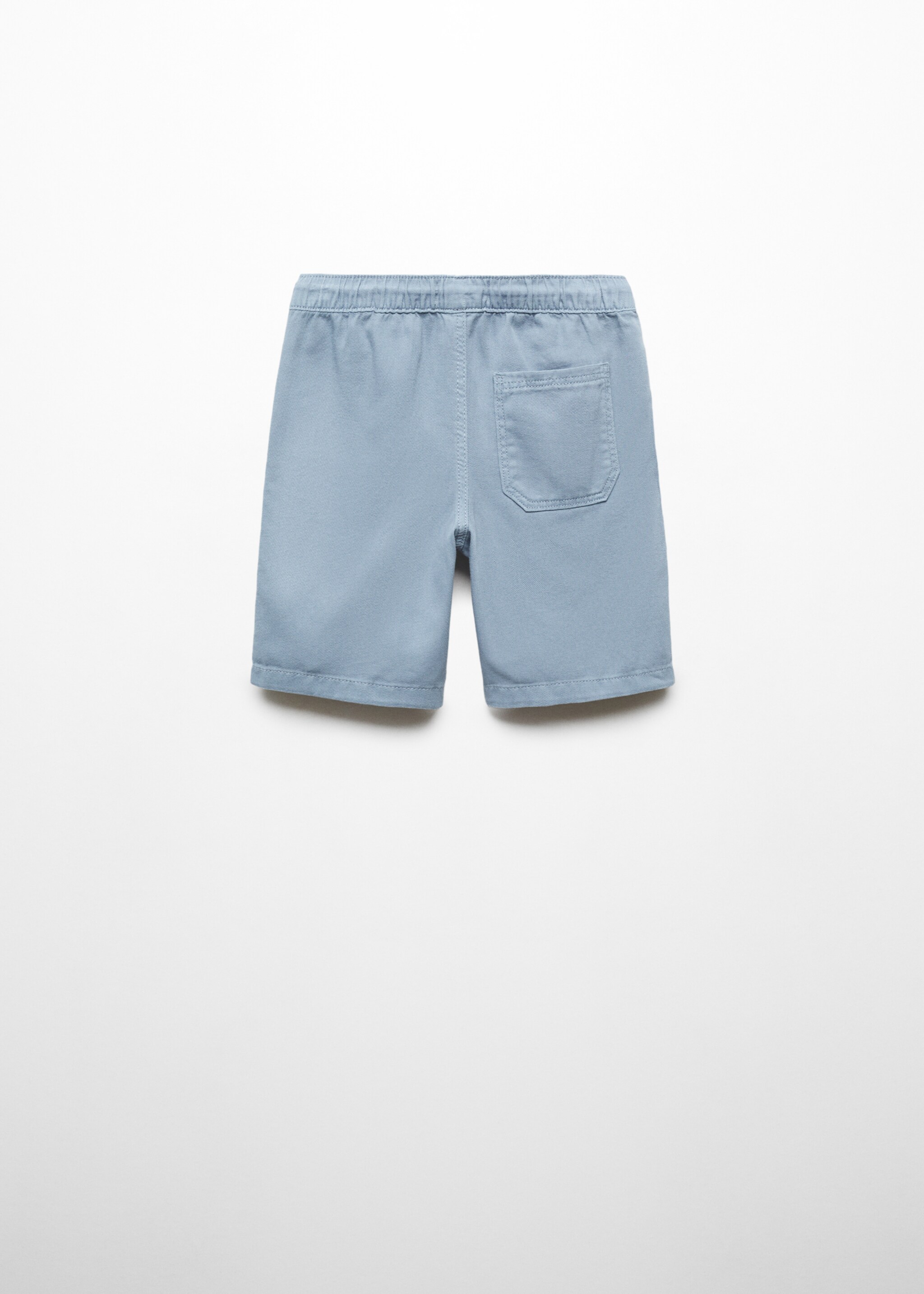 Cotton shorts with elastic waist - Reverse of the article