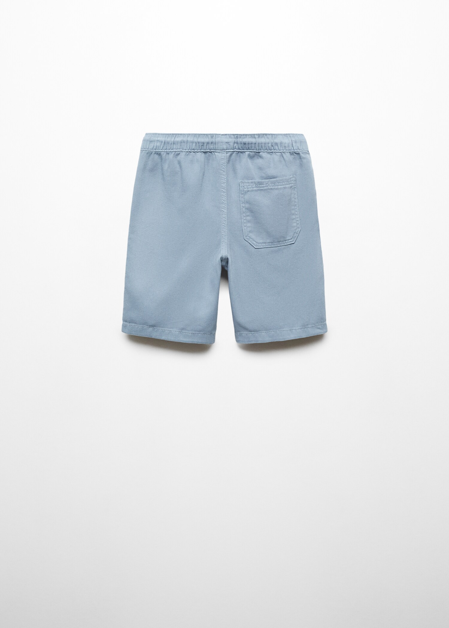 Cotton shorts with elastic waist - Reverse of the article