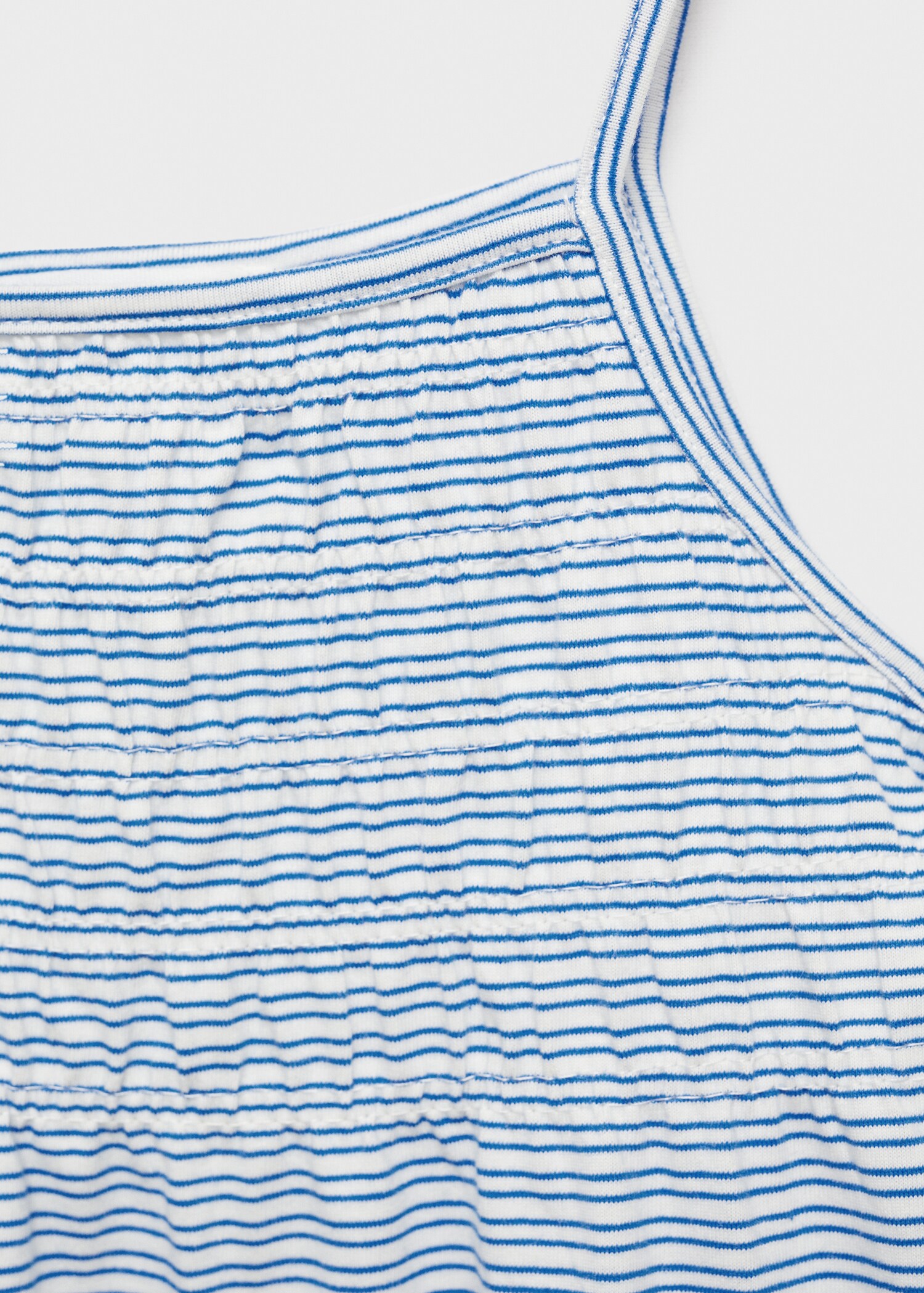 Striped gathered dress - Details of the article 8