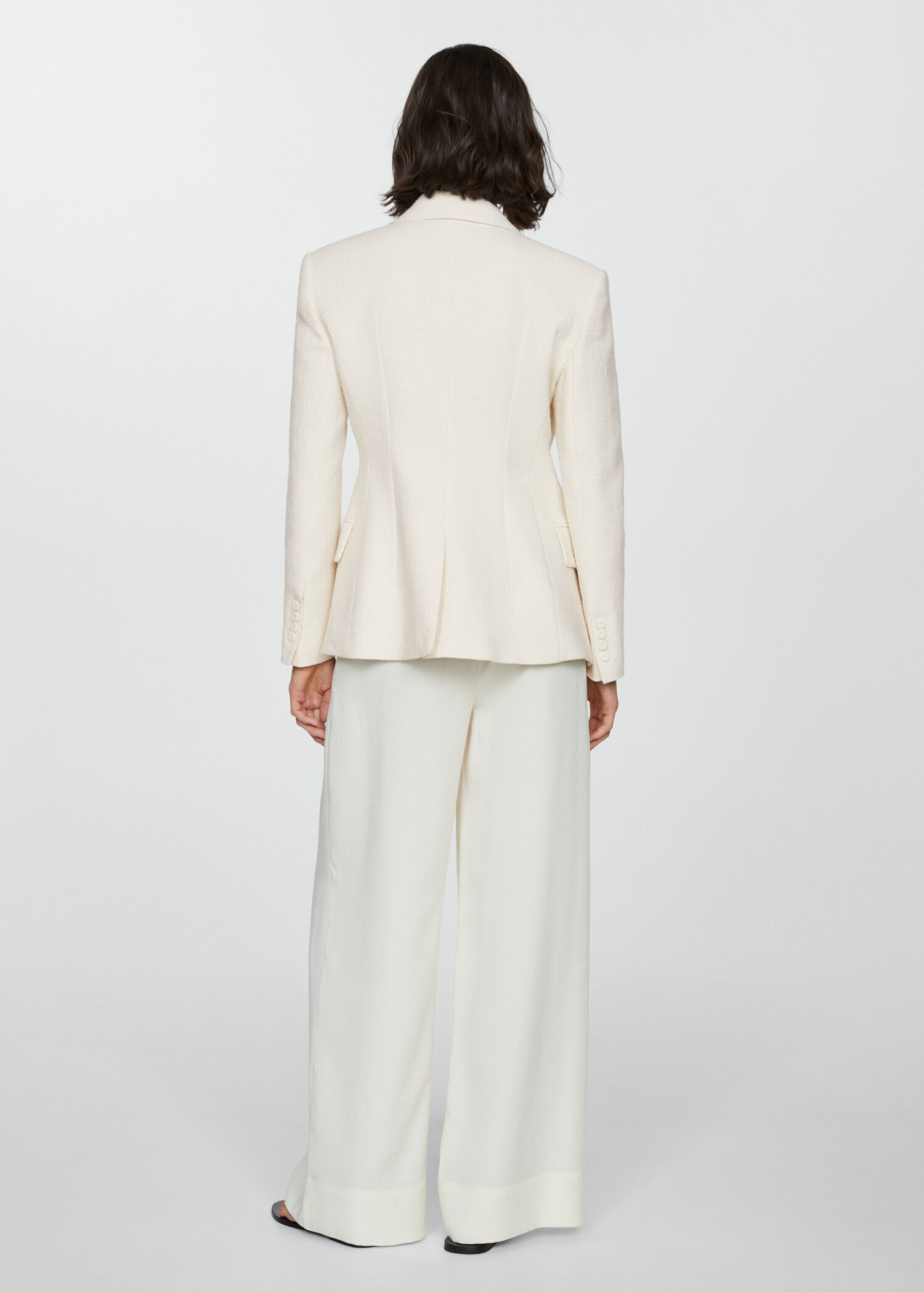 Textured jacket with pleat detail - Reverse of the article