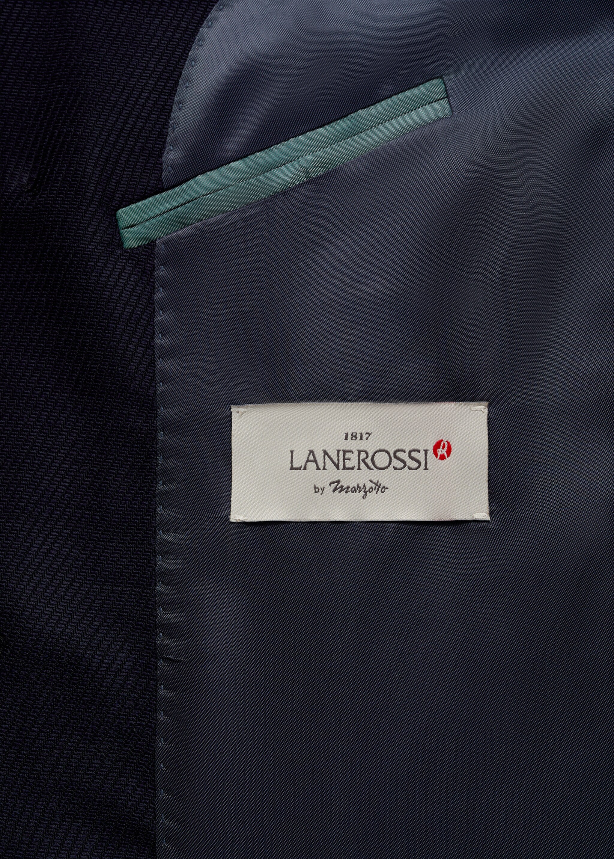 100% virgin wool twill double-breasted jacket - Details of the article 9, Dark Navy. Ref: 67048268-00.