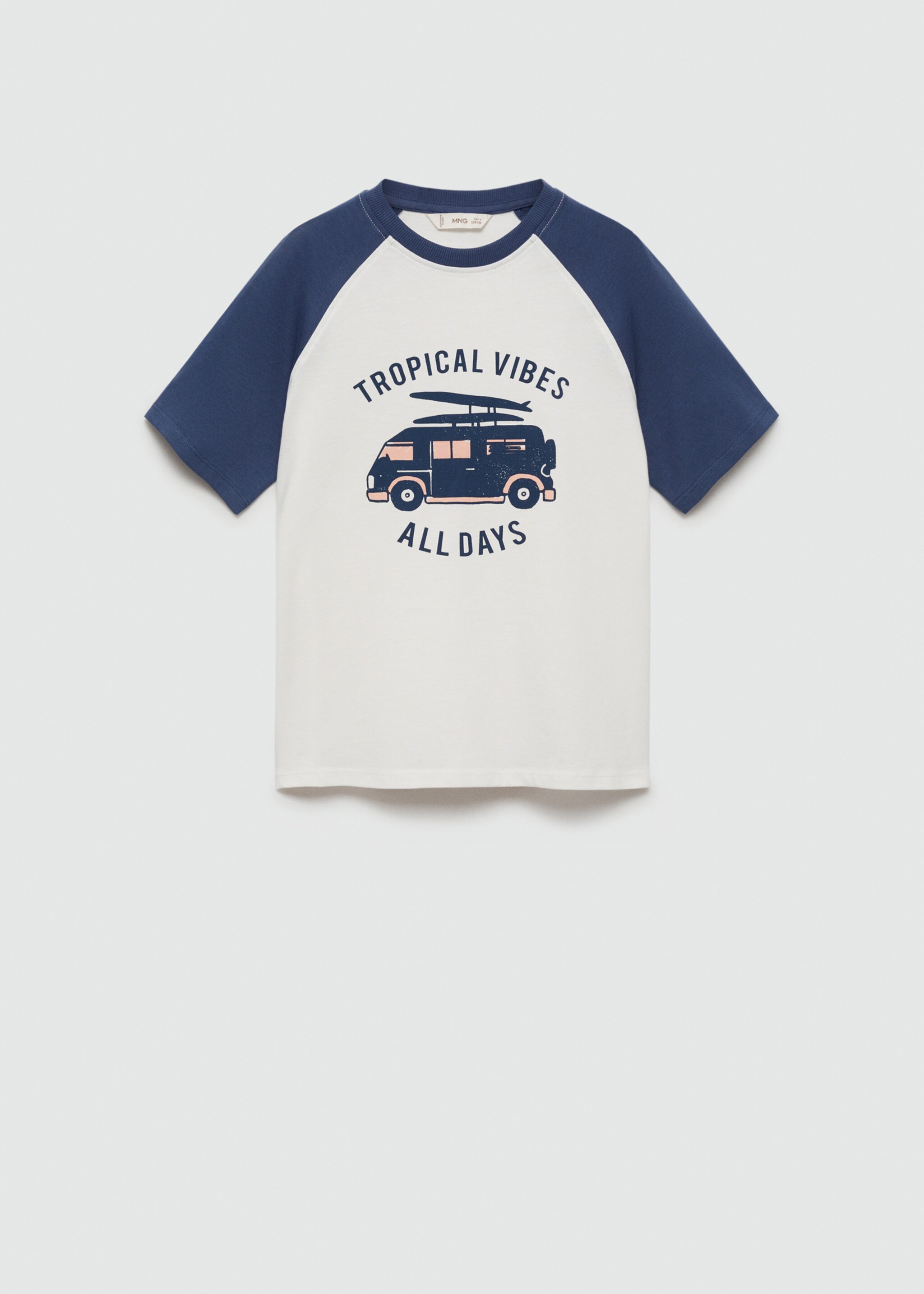 Printed cotton-blend T-shirt - Article without model