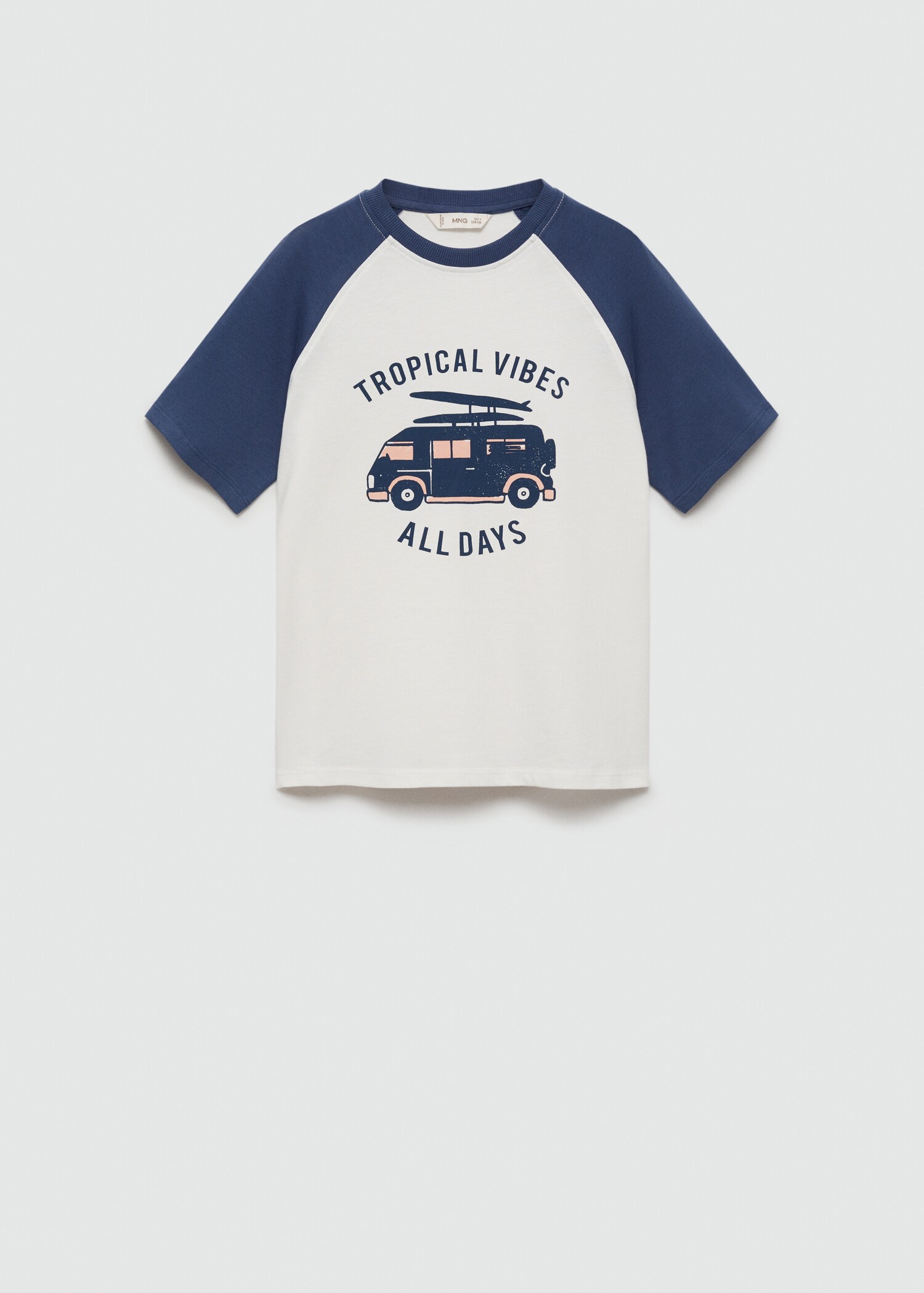 Printed cotton-blend T-shirt - Article without model