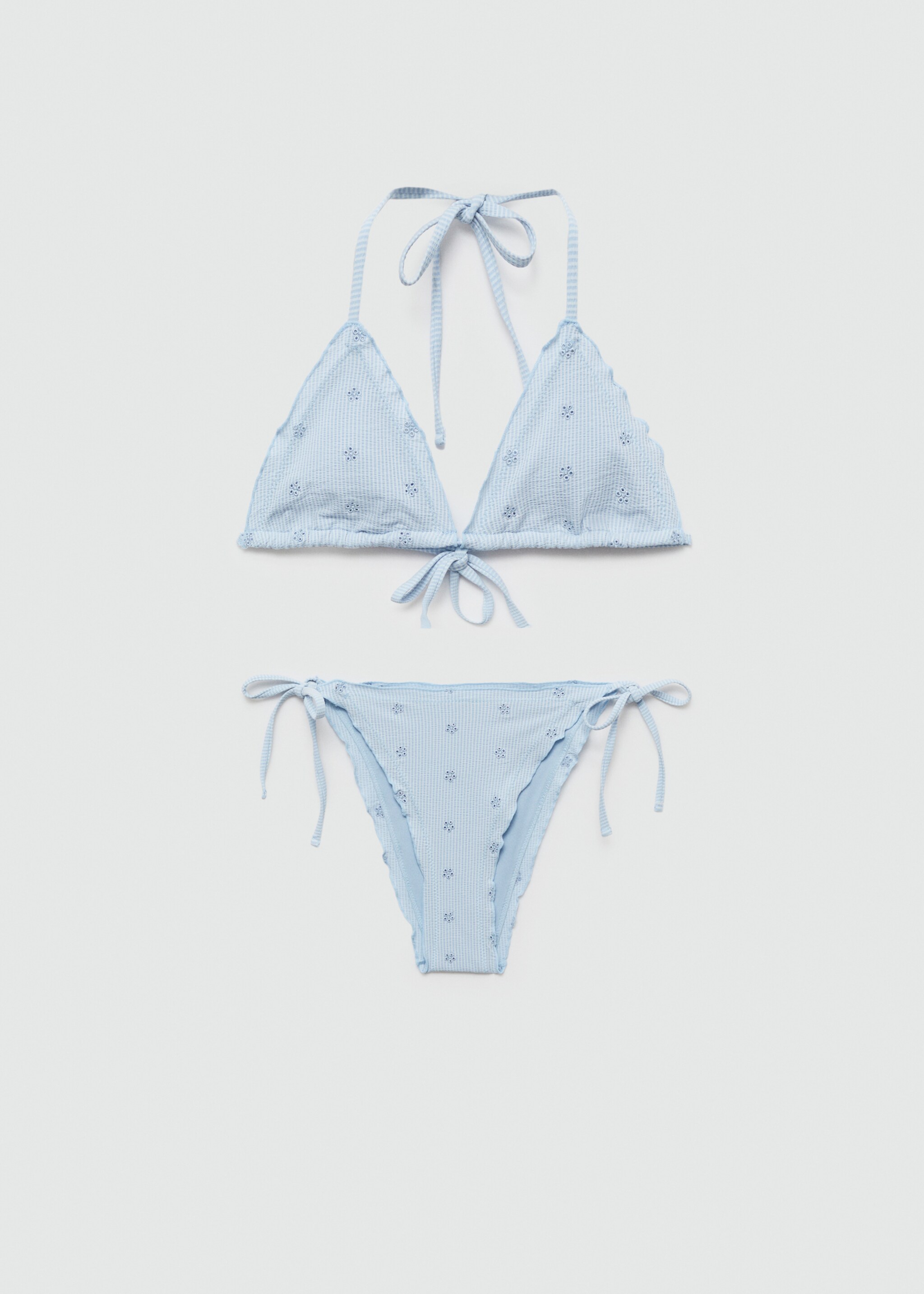 Flower-embroidered bikini - Article without model