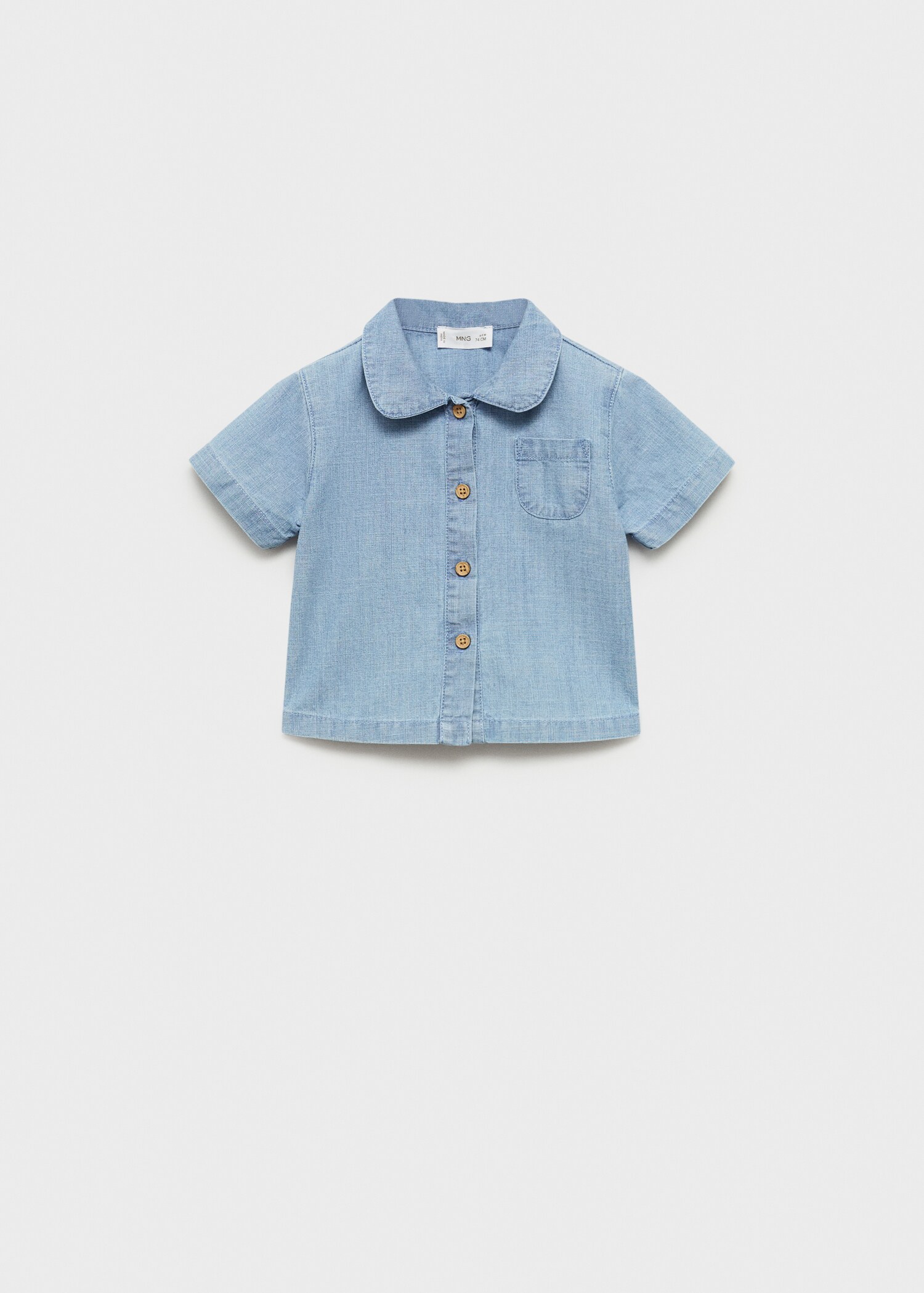 Camisa de ganga de algodão - Artigo sem modelo