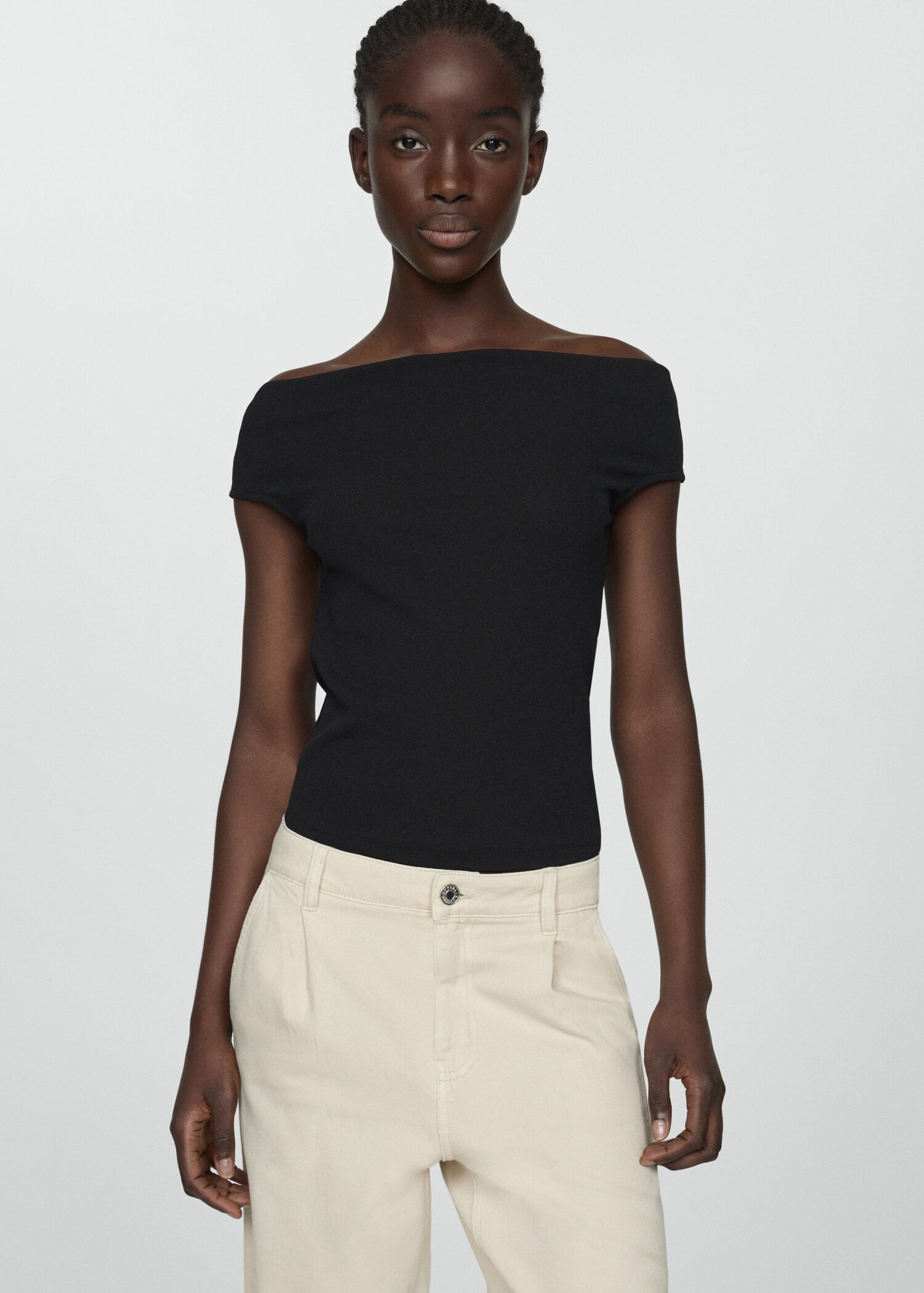 Draped neckline top - Medium plane