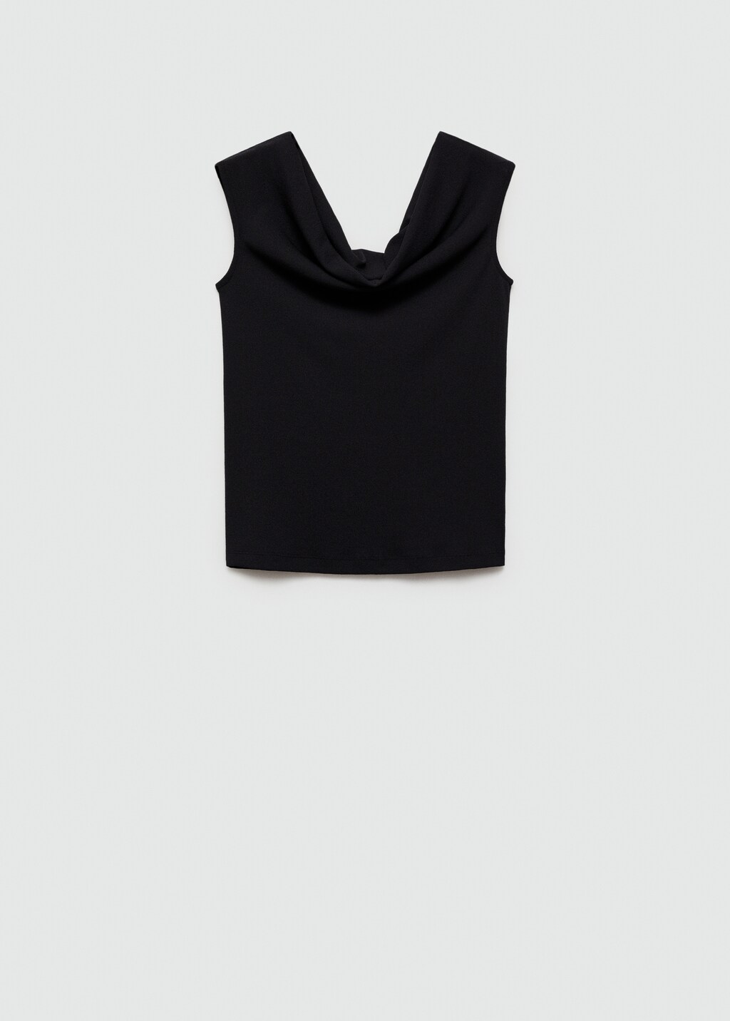 売れ筋商品|||マッシモ ドゥッティ Tシャツ レディース トップス DRAPED - Top - black Draped neckline top - Women | MANGO OUTLET USA