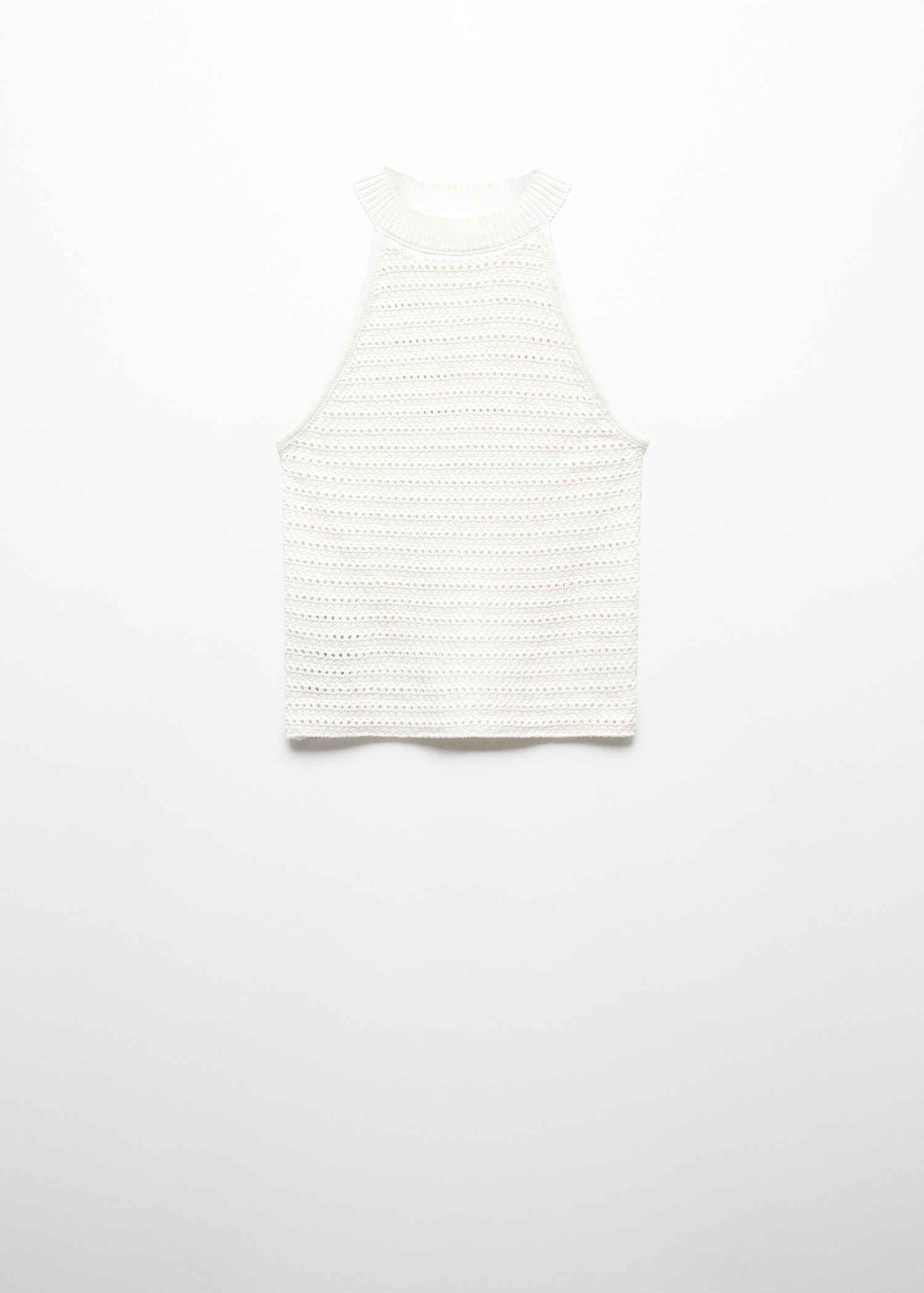 Openwork details knit top - Article without model