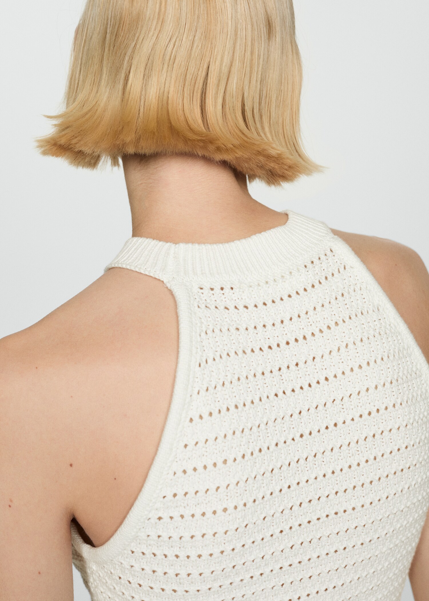 Openwork details knit top - Details of the article 6