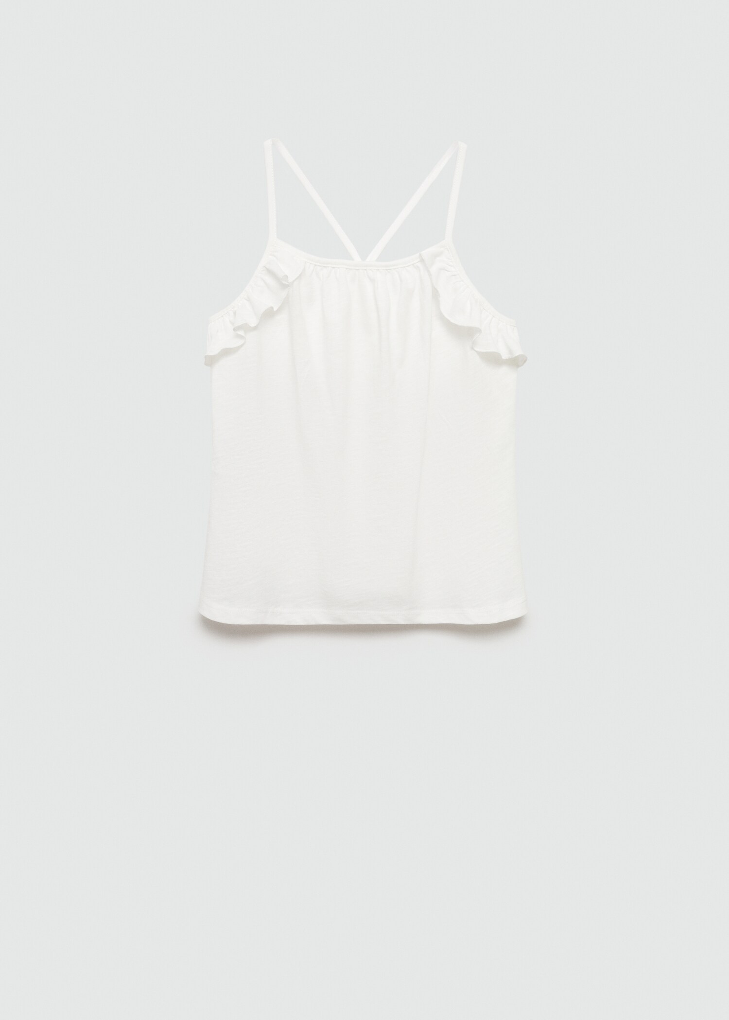 Ruffled strap t-shirt - Article without model